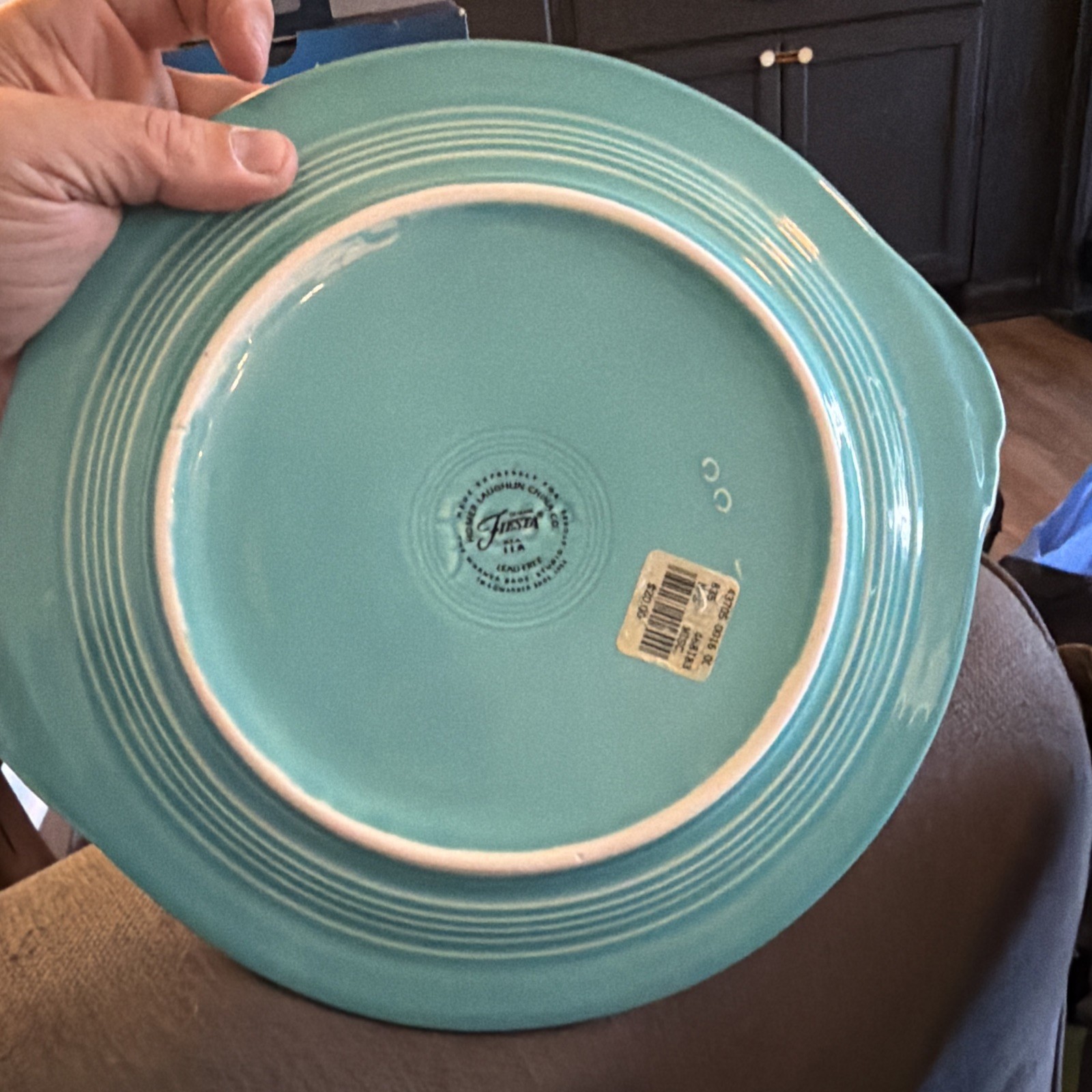 Rare FIESTA Looney Tunes DAFFY DUCK “It’s All Mine TAB HANDLE Cake PLATE Platter