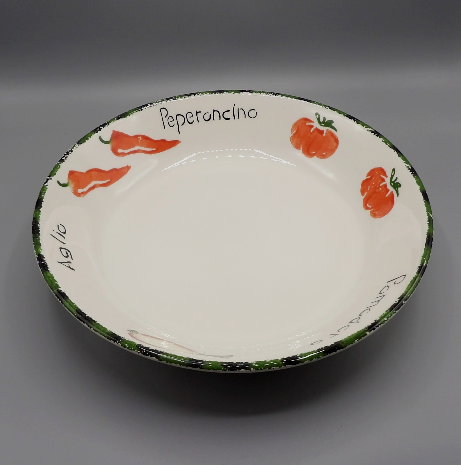 Pomodoro by Pier 1 Pasta Serving Bowl Mixed Vegetable Design