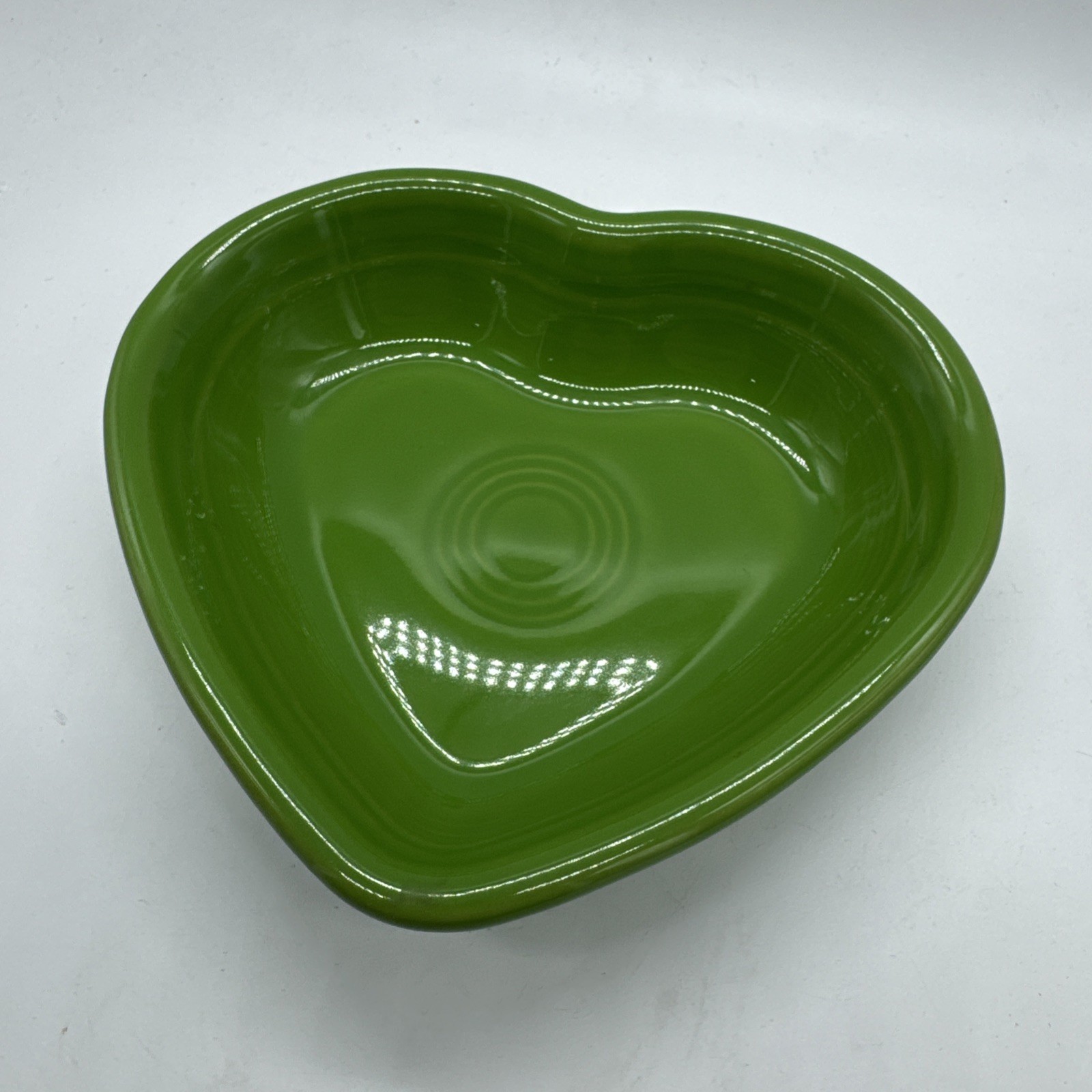 Fiestaware Heart Shaped Bowl Homer Laughlin Fiesta Shamrock Green