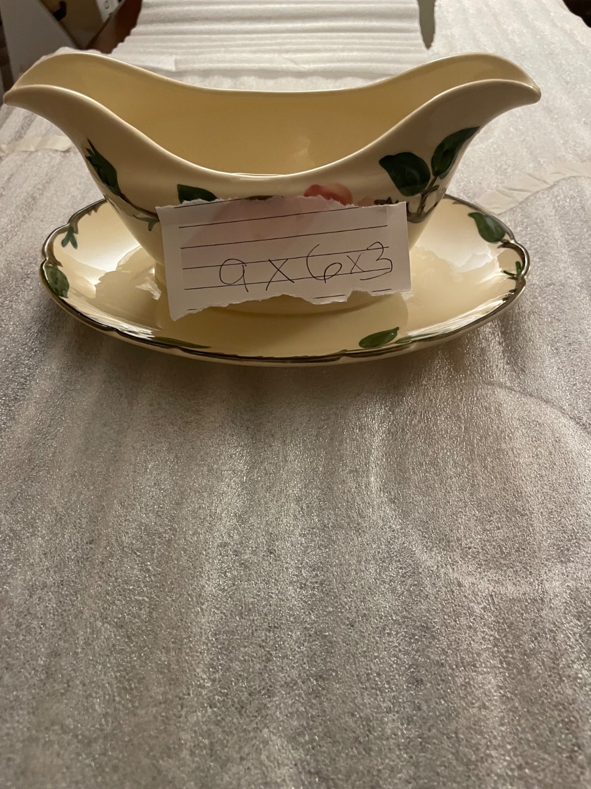 Franciscan Desert Rose Gravy Boat with Attached Underplate California USA
