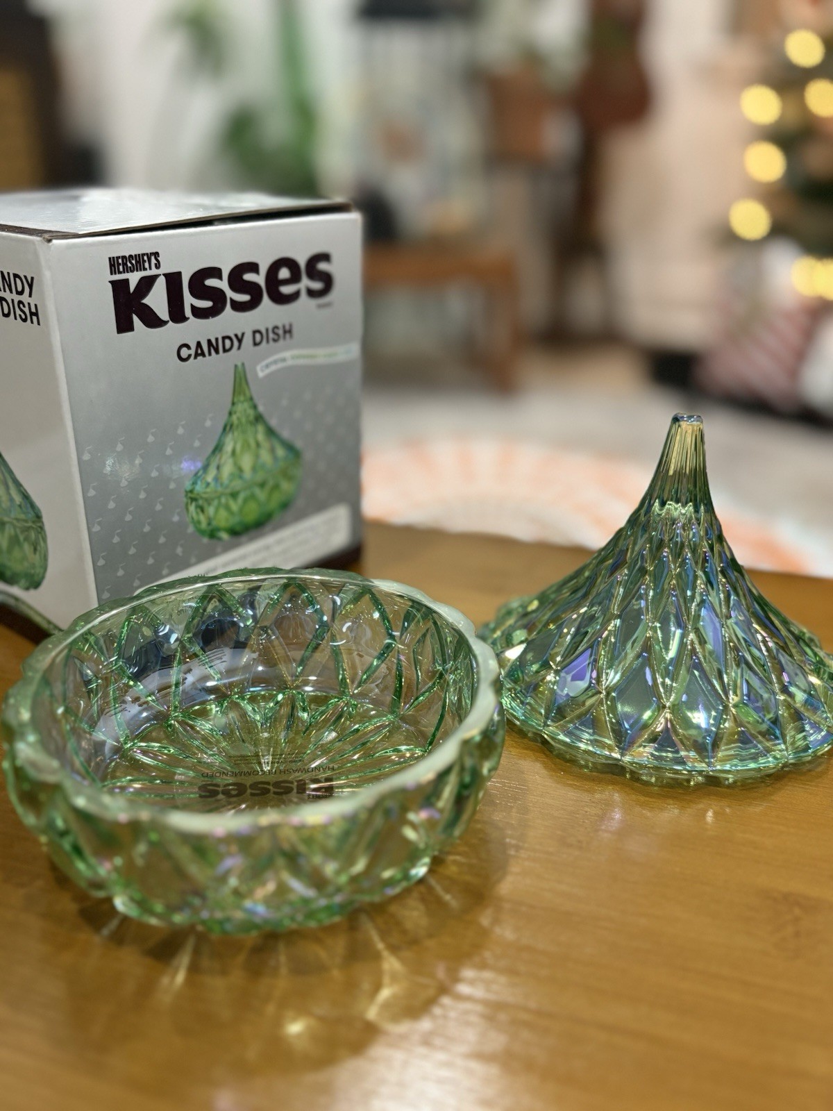 Hersheys Kisses Crystal Covered Candy Dish New In Box