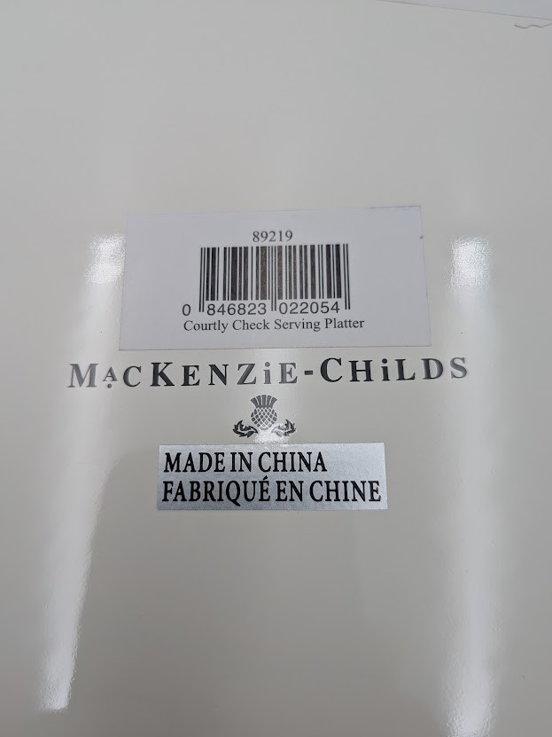 MacKenzie-Childs Courtly Check Platter – 16 Inches *Read*