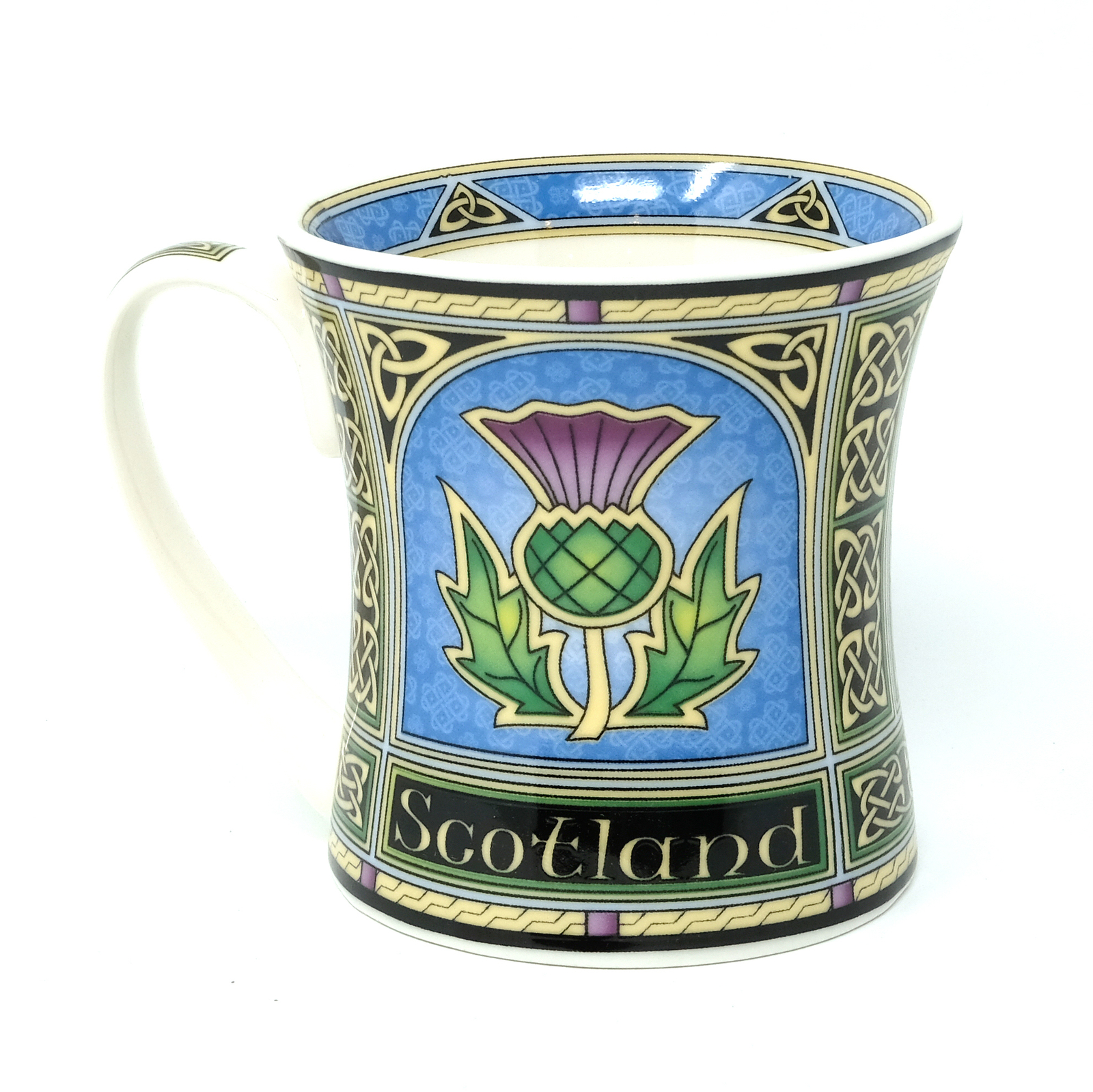 Royal Tara Scottish Thistle Window Mug New Bone China Scotland Tea Cup 11 oz