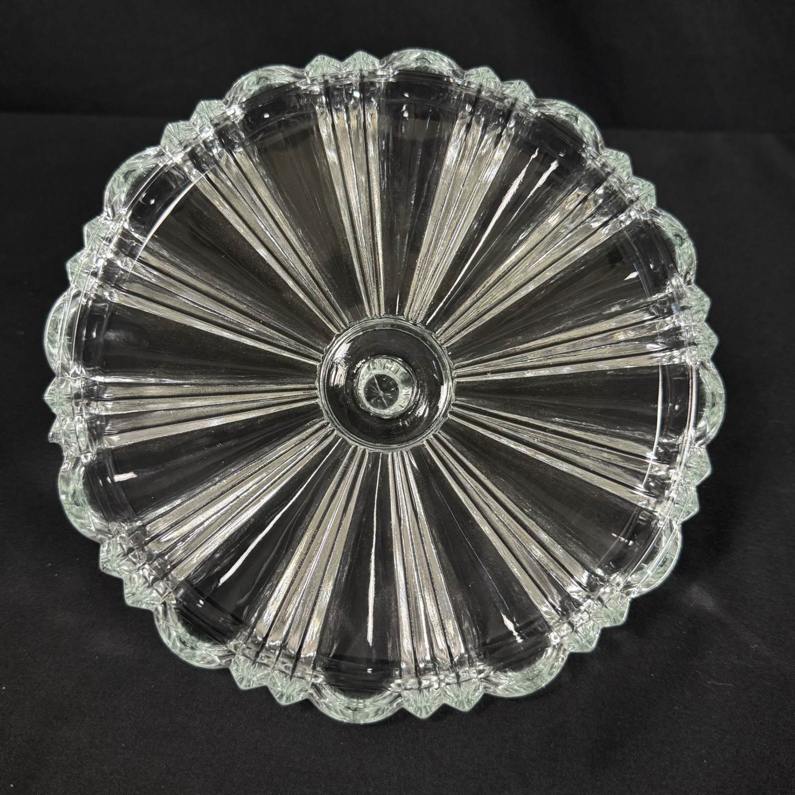 Anchor Hocking Old Cafe Royal Ruby Red Glass 8pc Lazy Susan Relish Tray VTG 30s