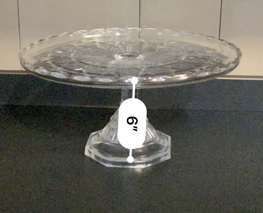 Bryce Walker Leverne No 80 Star In Honeycomb Clear Glass Cake Stand EAPG