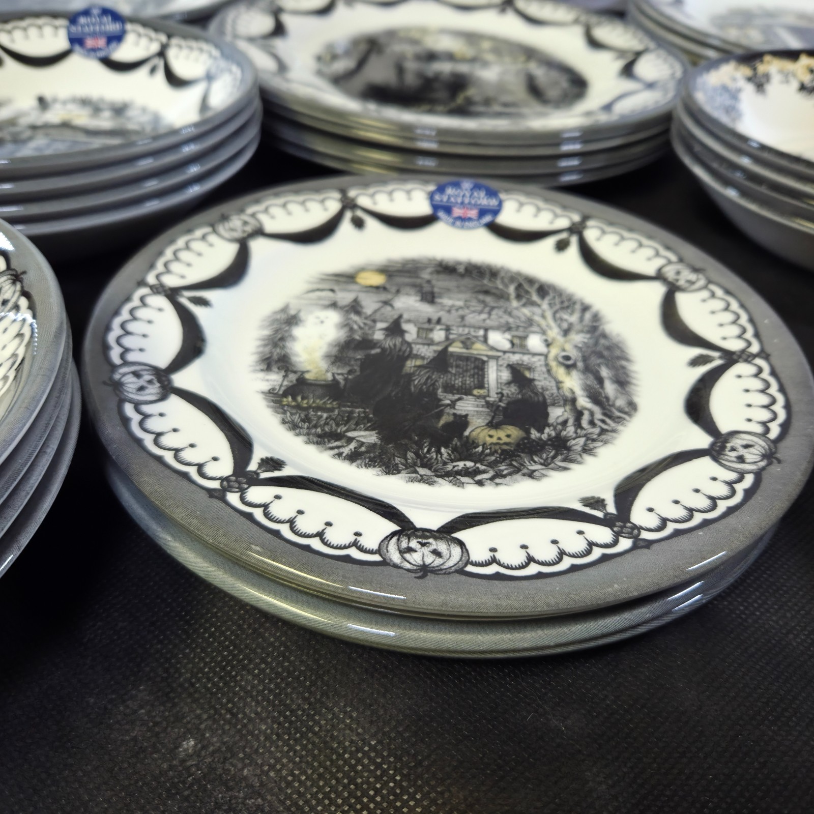Royal Stafford Coven, Haunted Home, Guardian, Skull Dinnerware SOLD BY THE PIECE