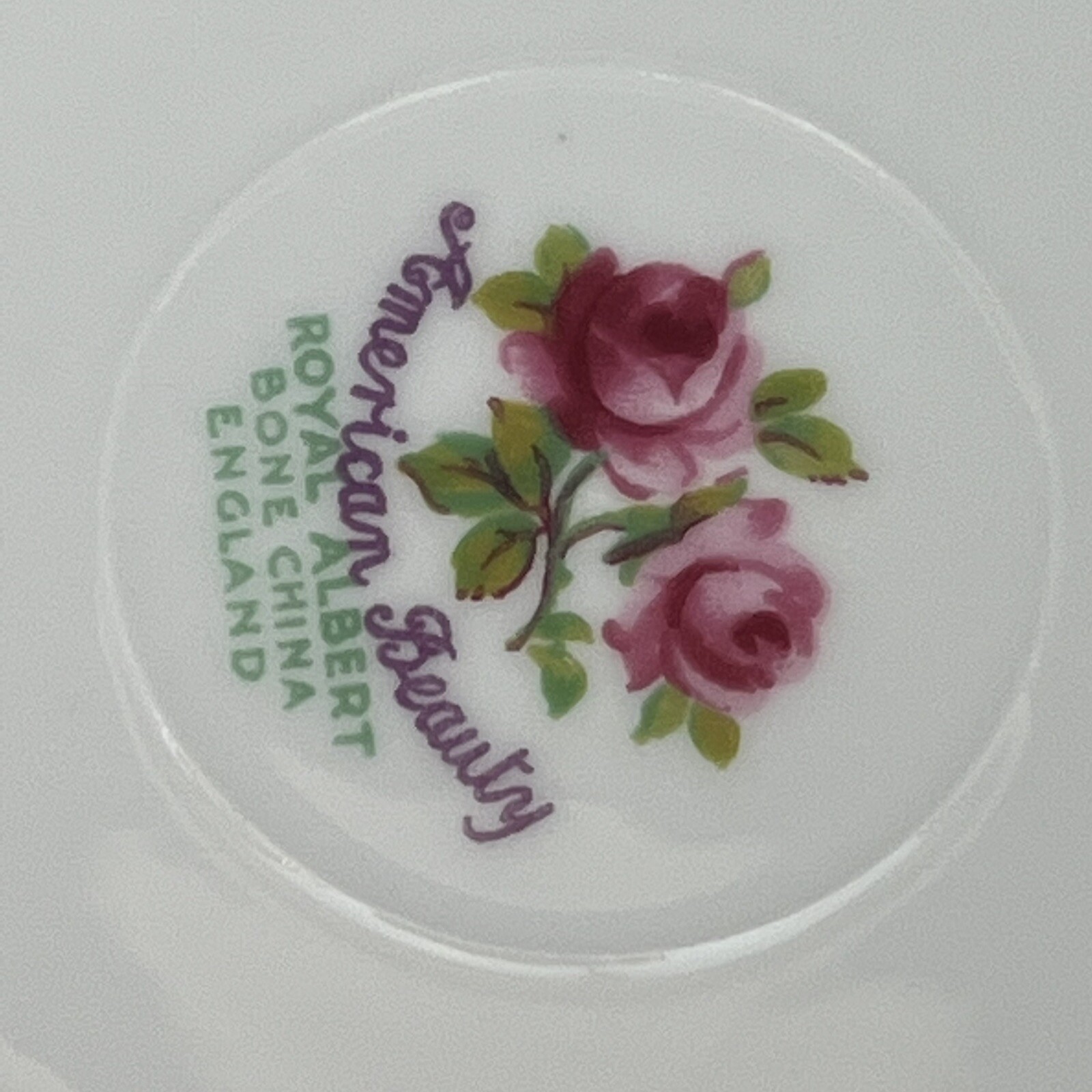 TWO ONLY Royal Albert American Beauty 5.5” Saucers For Teacup Bone China UK