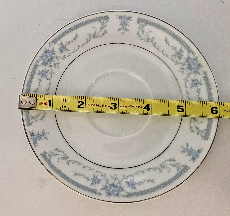 1985 Sheffield Blue Whisper Saucer 6″ Japan Discontinued