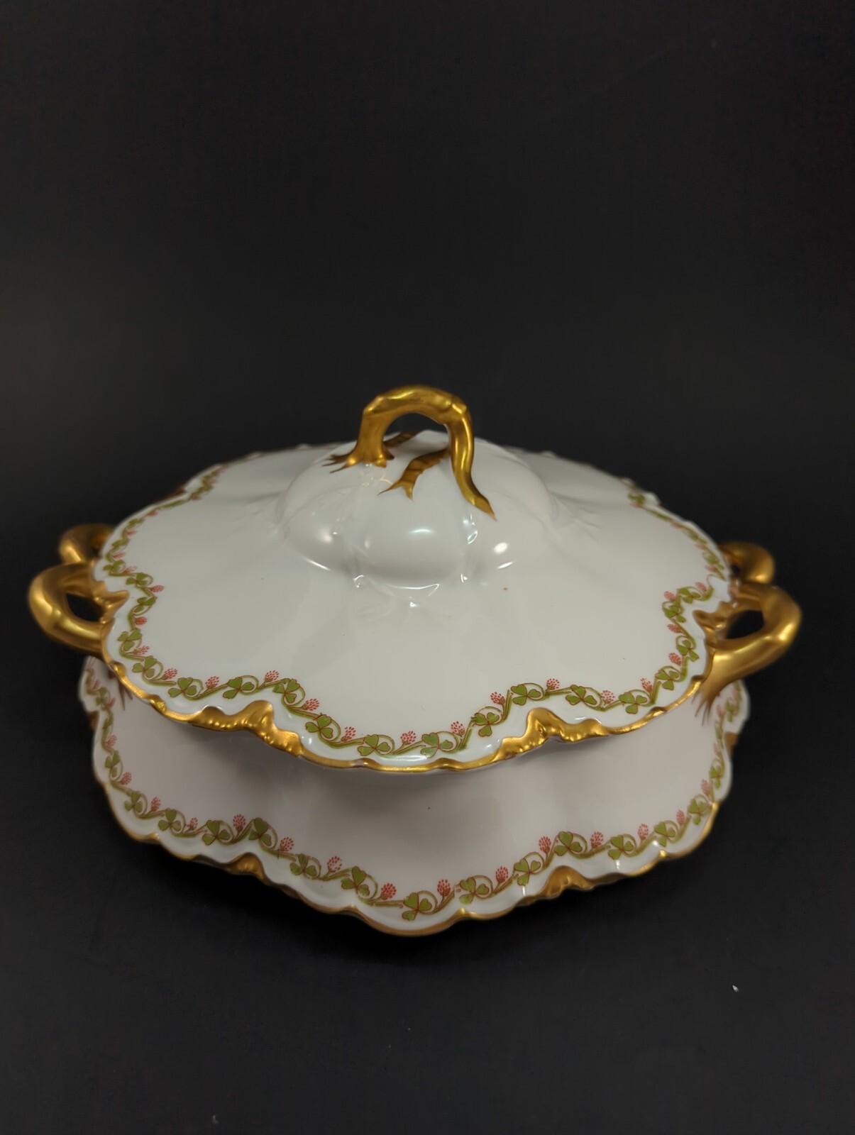 Rare Haviland Limoges Oval and Circular Serving Dishes plus one Circular lid.