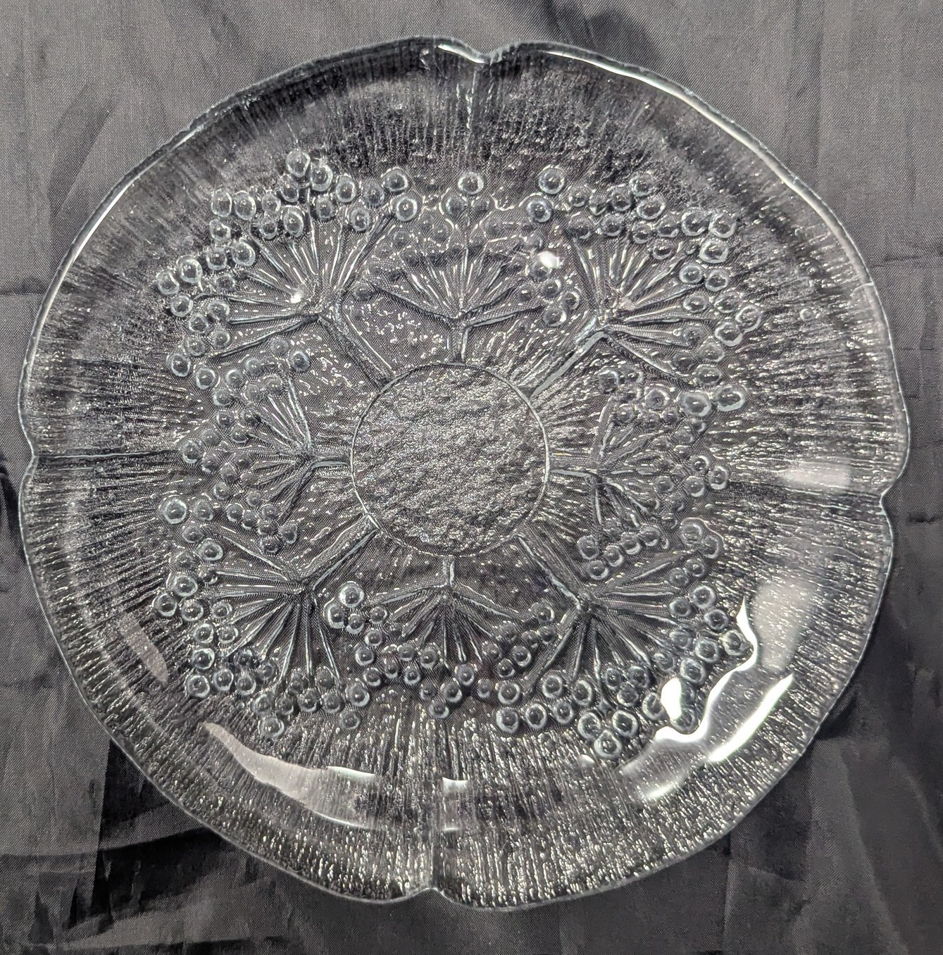 Dansk Floriform Italy 4 Dessert Plates Cow Parsley by Pertti Kallioinen 7.25″
