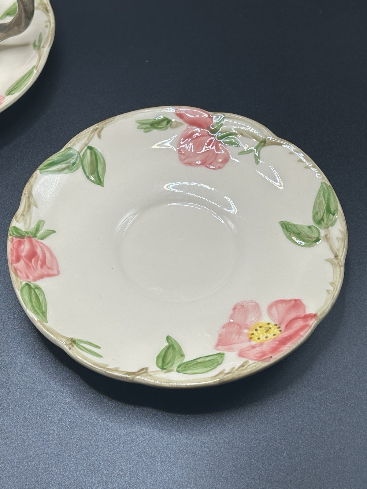 Vintage Set Of 2 Franciscan Desert Rose Demitasse Cups/Saucers England 1960’s