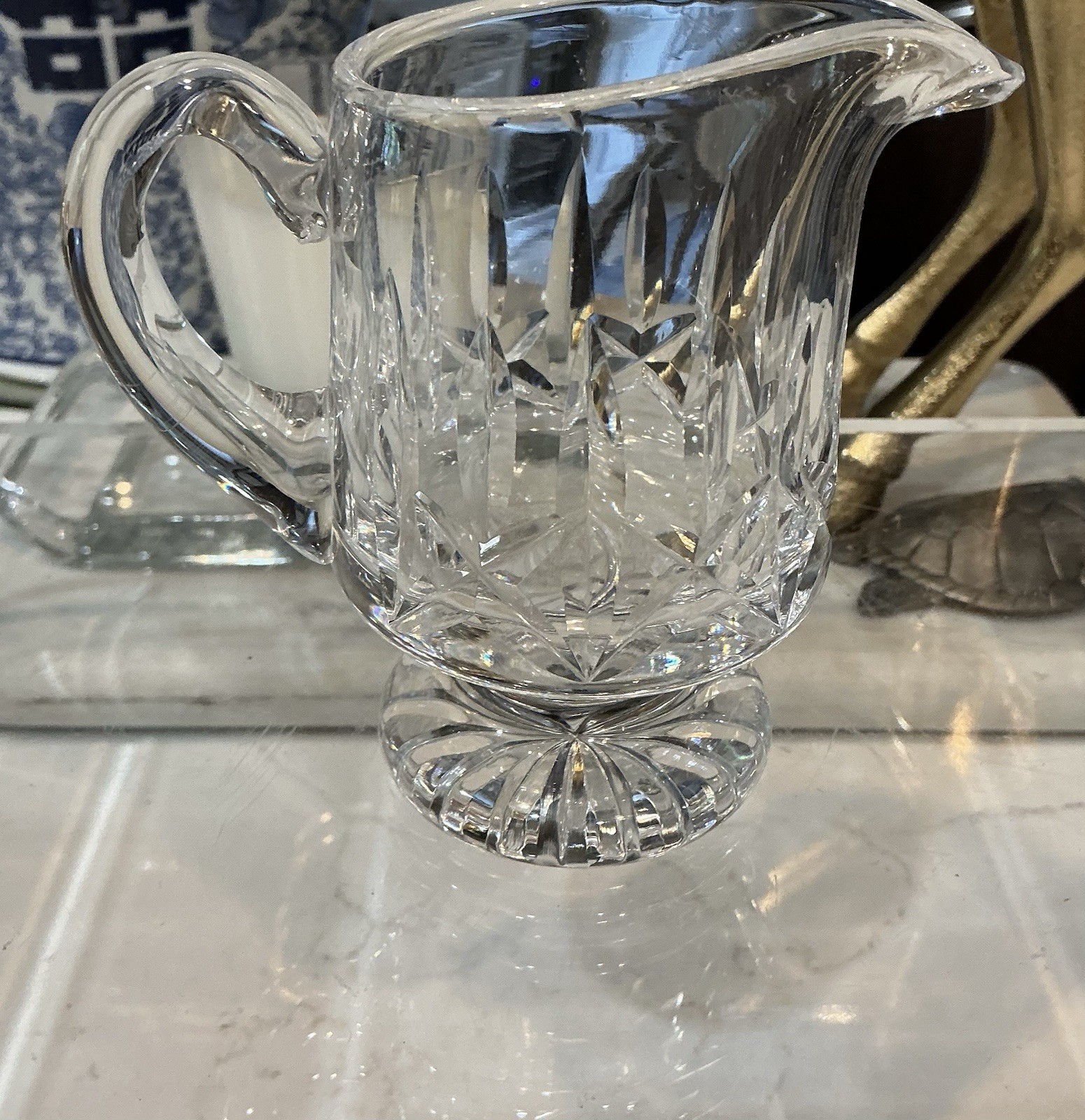 Waterford Crystal Lismore Footed Creamer and Open Sugar Bowl Set. FREE SHIPPING