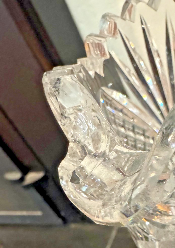 1880 – 1912 AMERICAN BRILLIANT PERIOD LEADED CRYSTAL PITCHER 11″ TALL – DS31