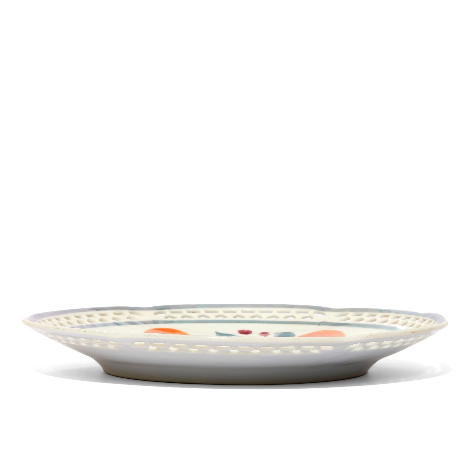 Plate with Reticulated Rim