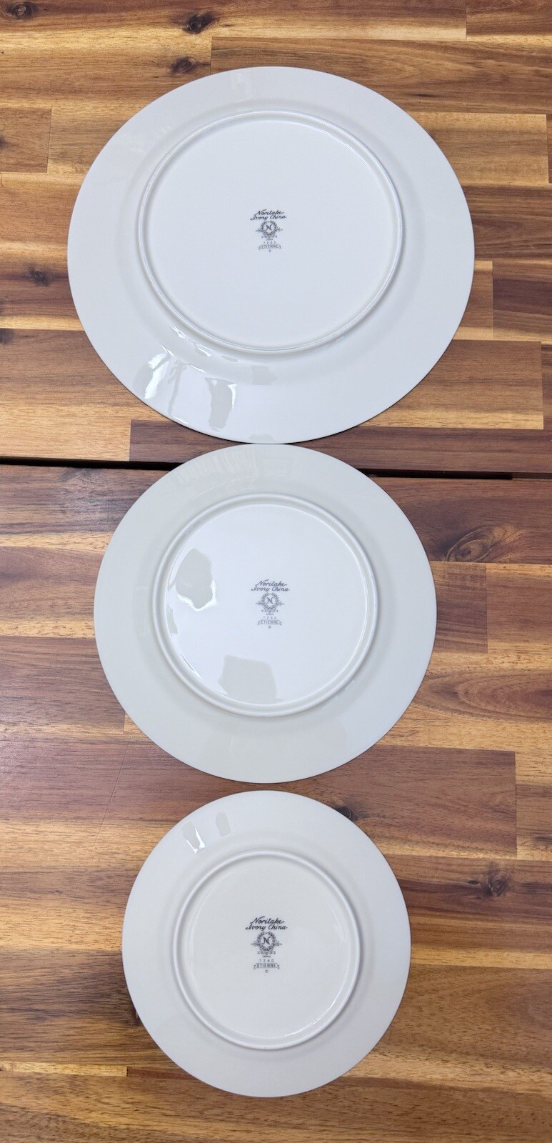 81pc NORITAKE IVORY CHINA ETIENNE 7260, TWELVE 6 PIECE PLACE SETTINGS JAPAN MINT