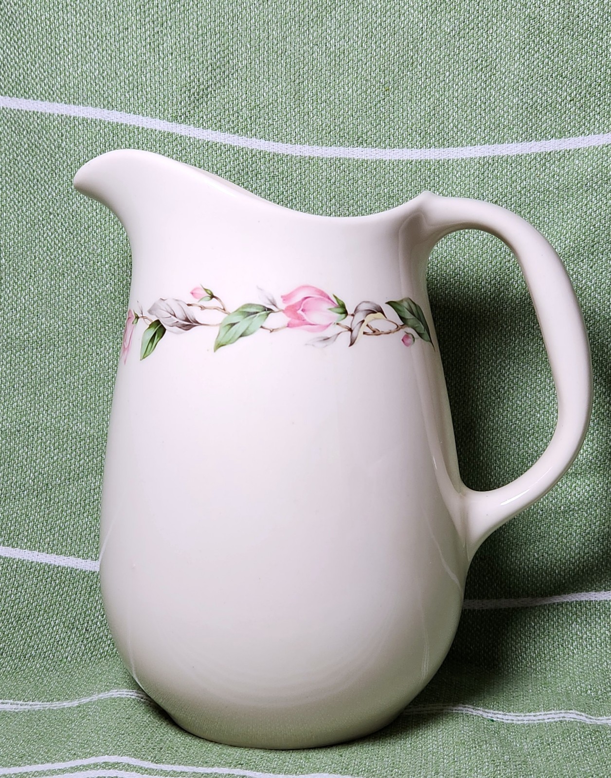 Vintage Universal Cambridge Rose Garland Ceramic Pitcher Rose Bud Pattern