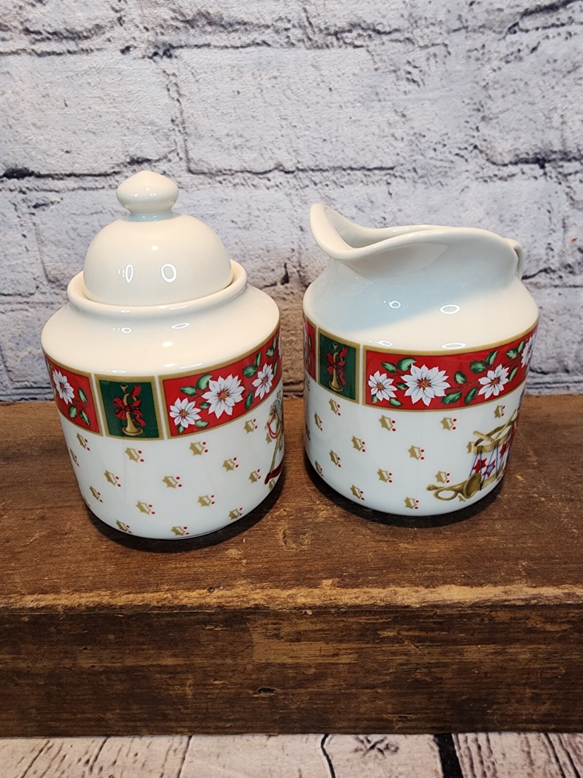 CHARLTON HALL Hostess Set 4pc LOT | Kobe 1980-1989 VTG Christmas Tradition Read