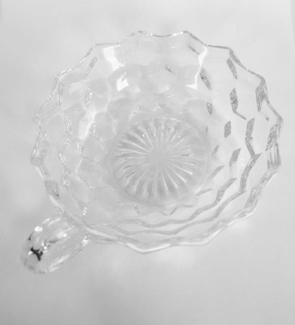 Fostoria AMERICAN PATTERN 5 1/2″ Round Handled Nappy Server 1 5/8″ inches tall