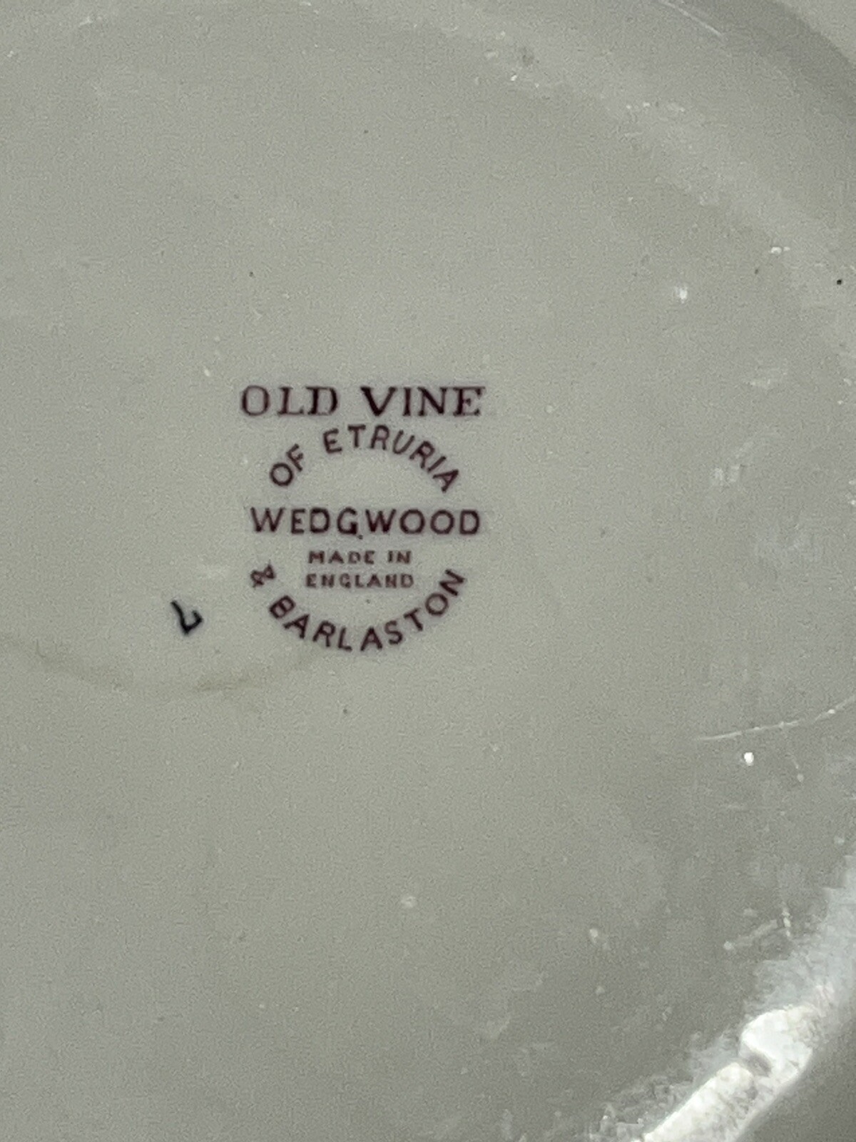 Wedgwood Old Vine Of Etruria & Barlaston 2 Salad Plates 8 1/8in Made In England