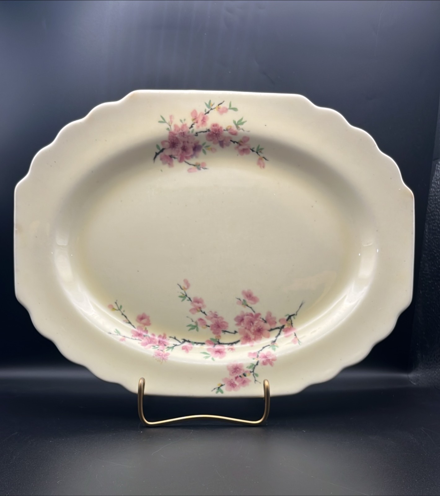 Lot of 6 Vintage Pink Flower Plates Curated Wall Décor Collection 11½ to 5″ Nice