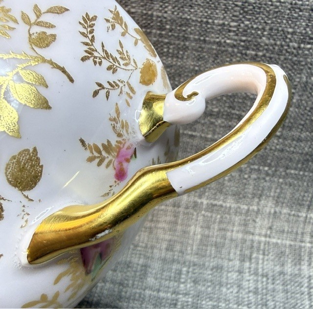 Vintage Royal Tuscan Teacup and Saucer Sunshine Rose Pattern English Bone China