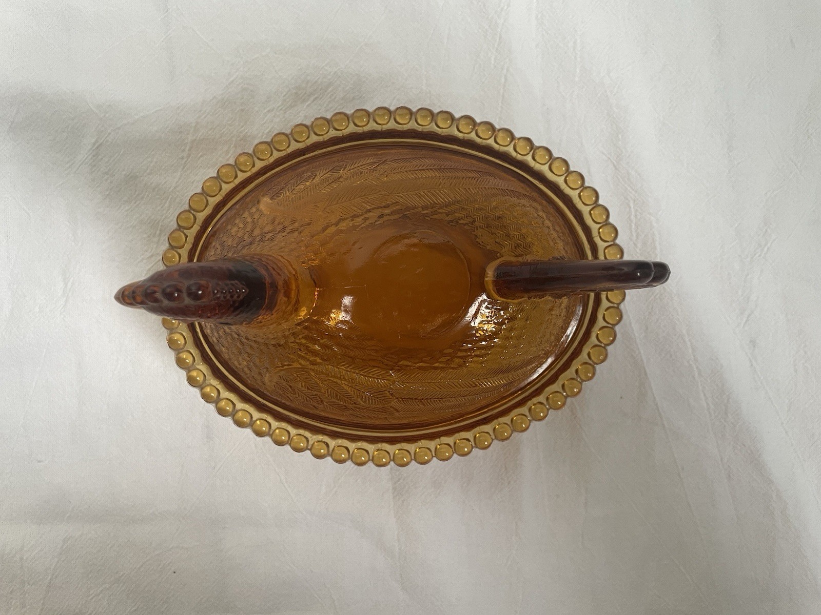 Vintage Indiana Glass Hen On Nest Dish Amber Gold Color Cottage Core Granny Core
