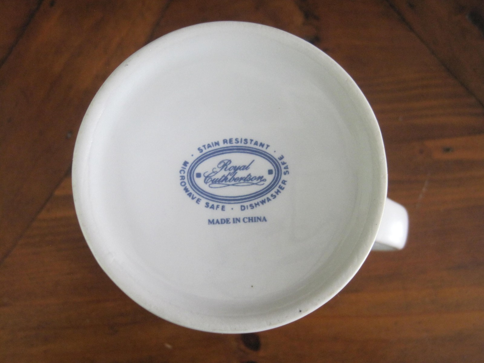 Blue Willow Blue & White Royal Cuthbertson Mug Cup 4.5 x 3 inches EXCELLENT