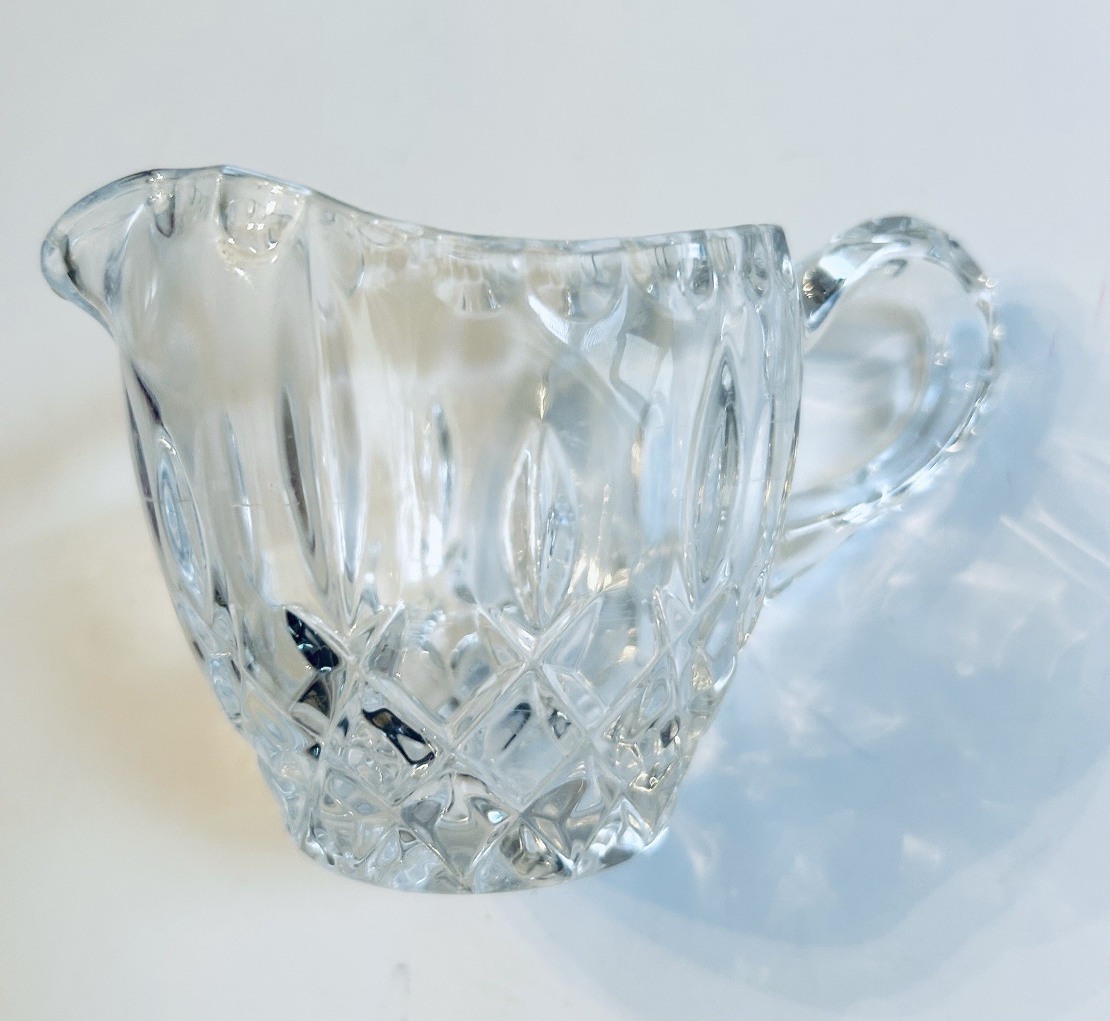 Vintage Gorham Crystal Glass Sugar Bowl and Creamer with Lid Germany VGUC