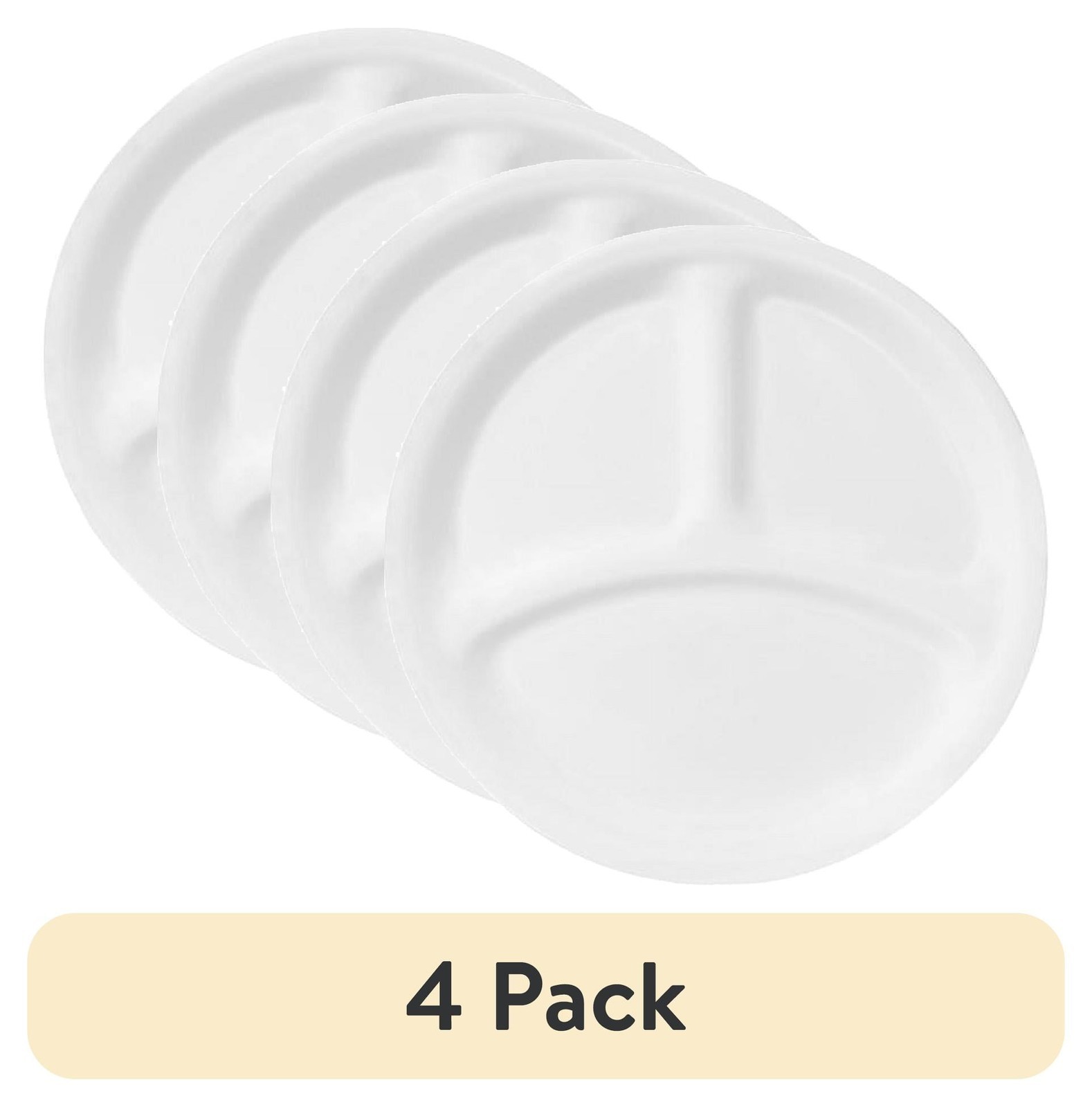 10.25″ Divided Dinner Plate Winter Frost W/ 3 Compartments – For Portion Control