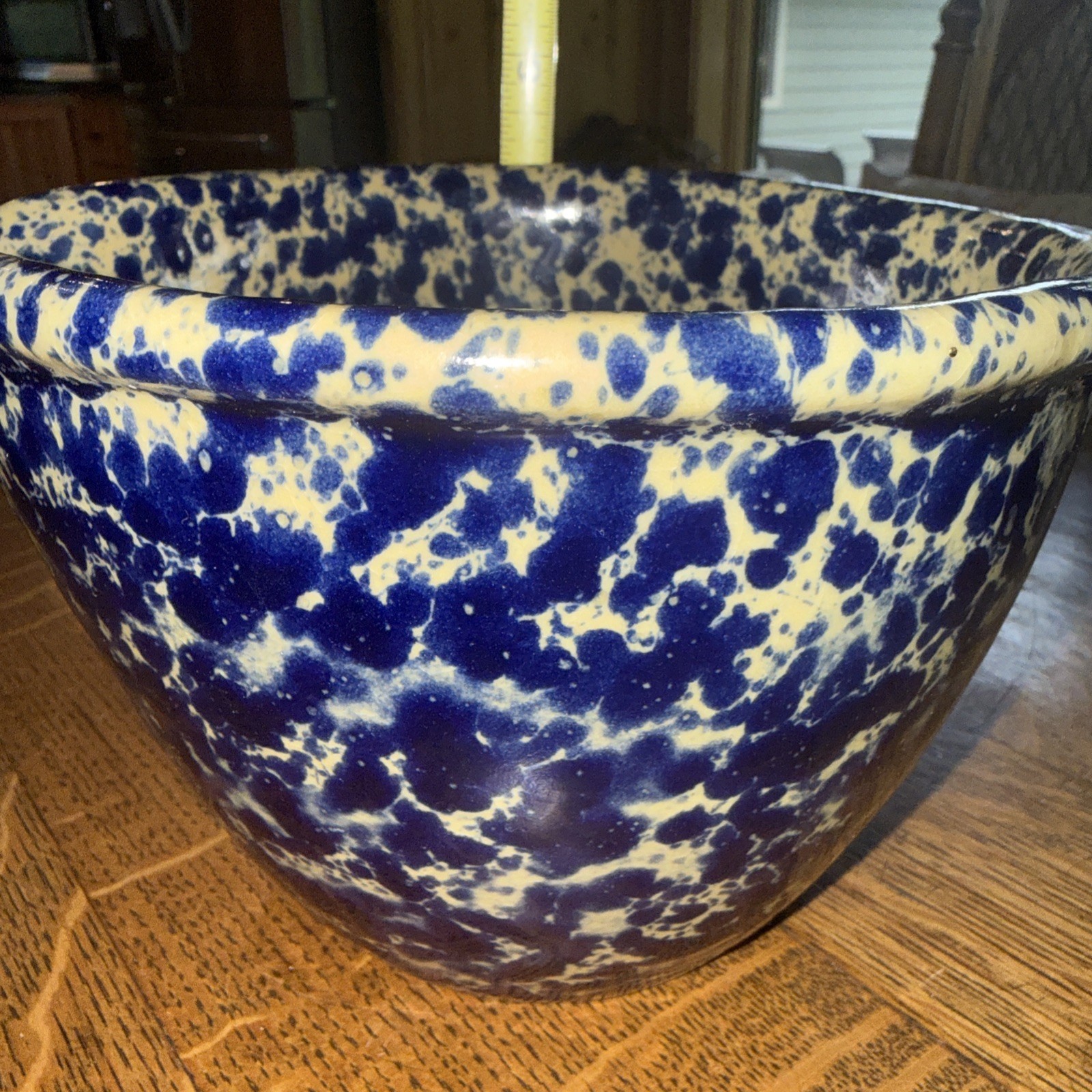 Bennington Potters Blue Agate Pour Spout Batter Bowl # 1880. Great Condition