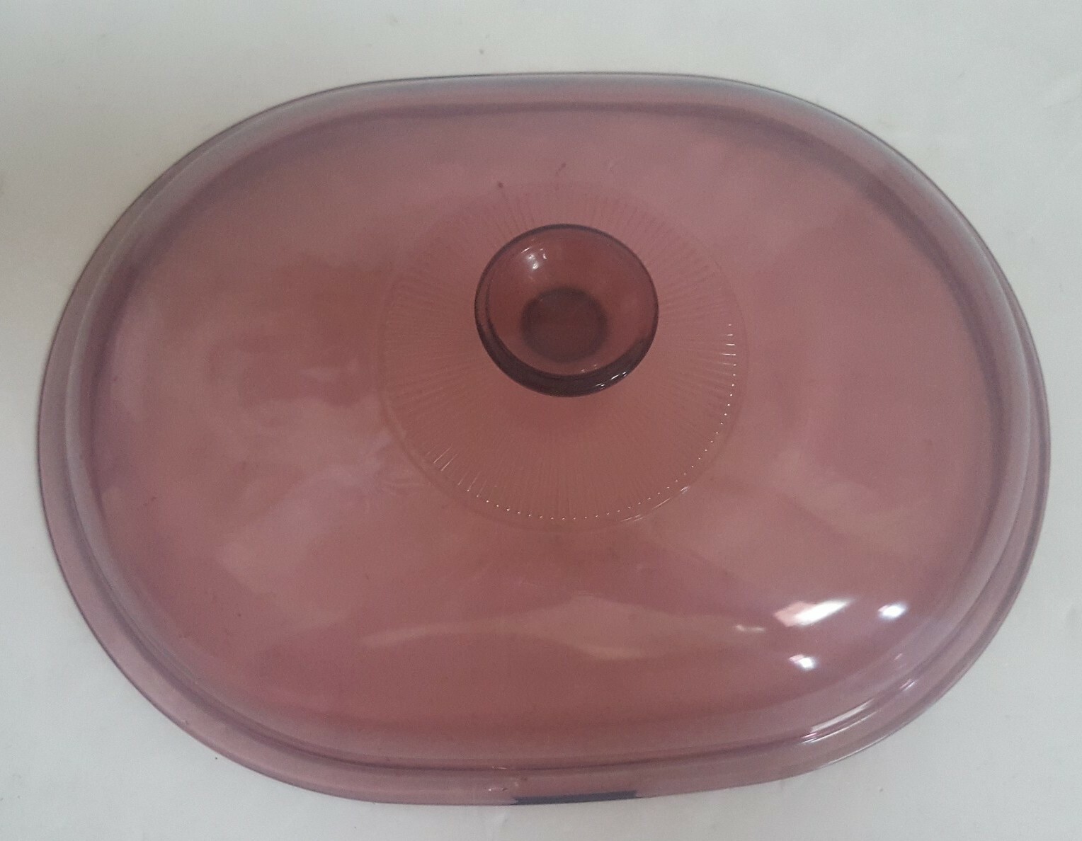 Corning Ware Vision V-34-C CRANBERRY 4 Qt Roaster Casserole & Lid Cookware EUC