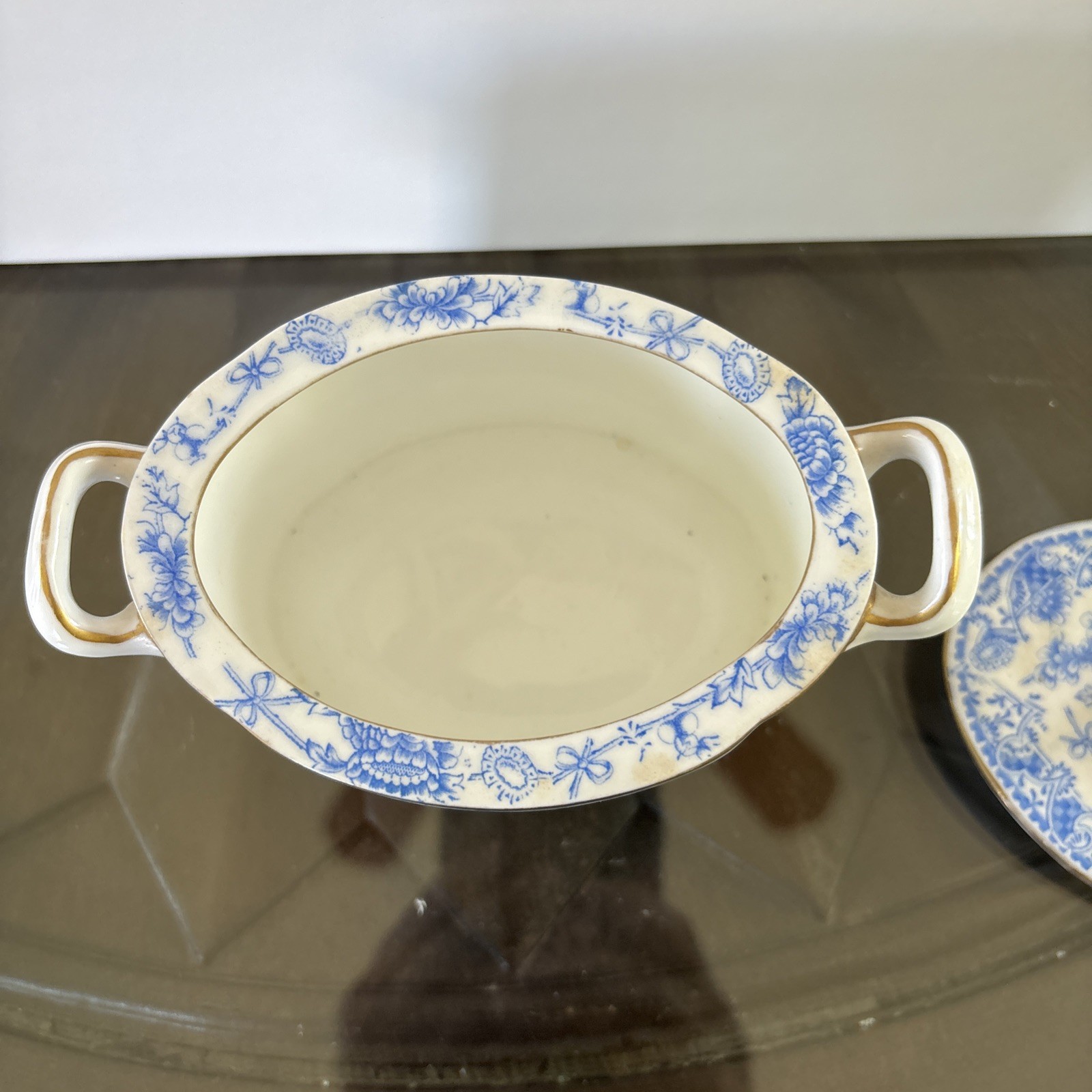 Minton Melton Pattern Blue Transferware Pieces