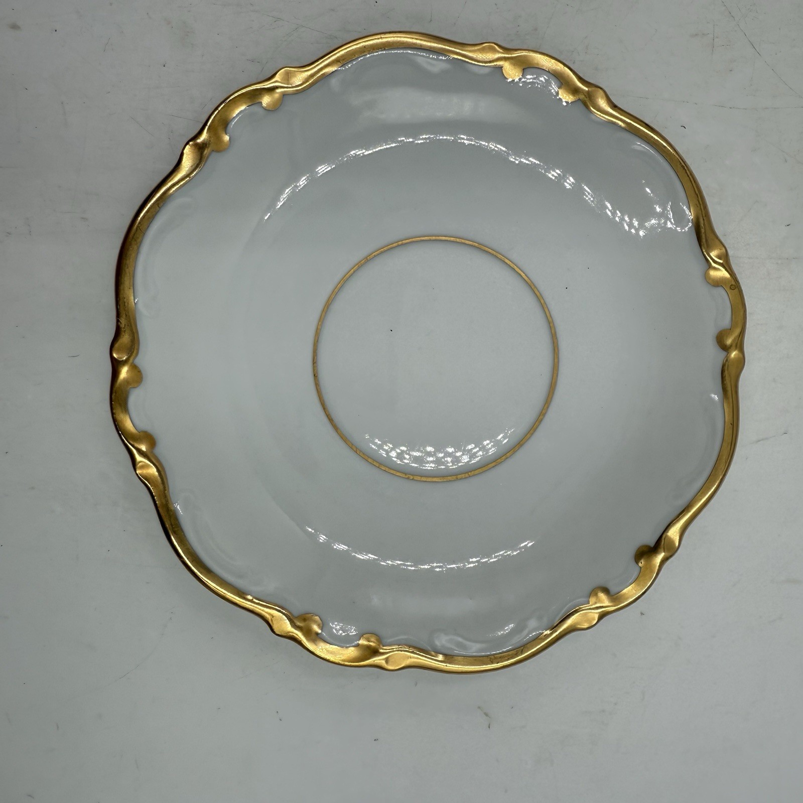 Mitterteich Bavaria Golden Lark Tea Coffee Cups Saucers Set of 3 Made in Germany