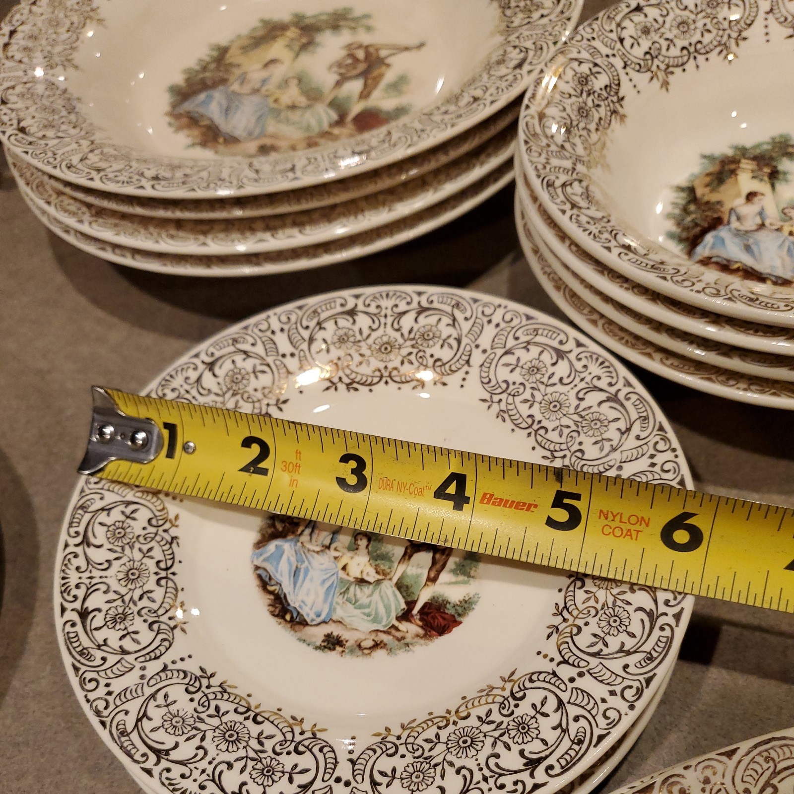 Vtg AMERICAN LIMOGES TRIUMPH CHINA D’OR Serenade 22K Gold 26 Pieces