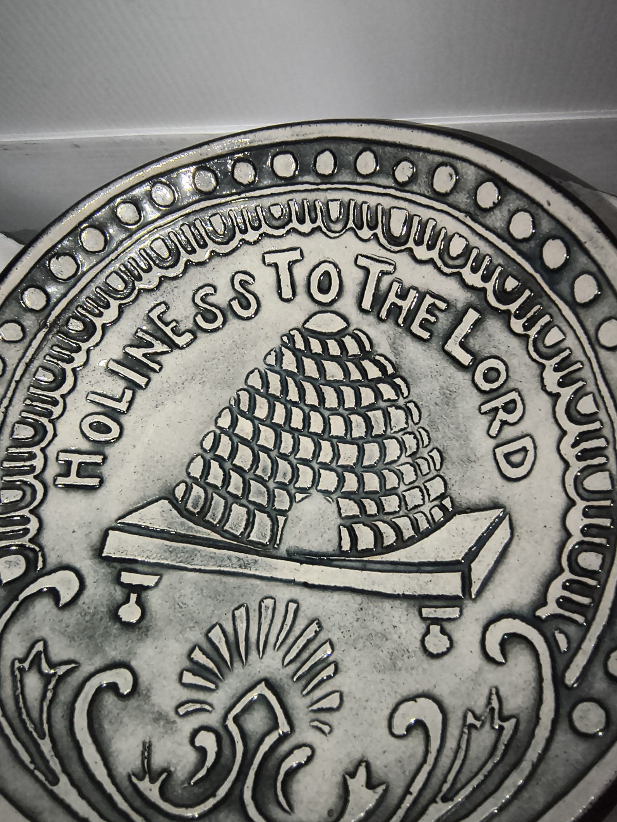 Ben Behunin Ceramic Bowl Holiness To The Lord Happy Bowl LDS Mormon Beehive Utah