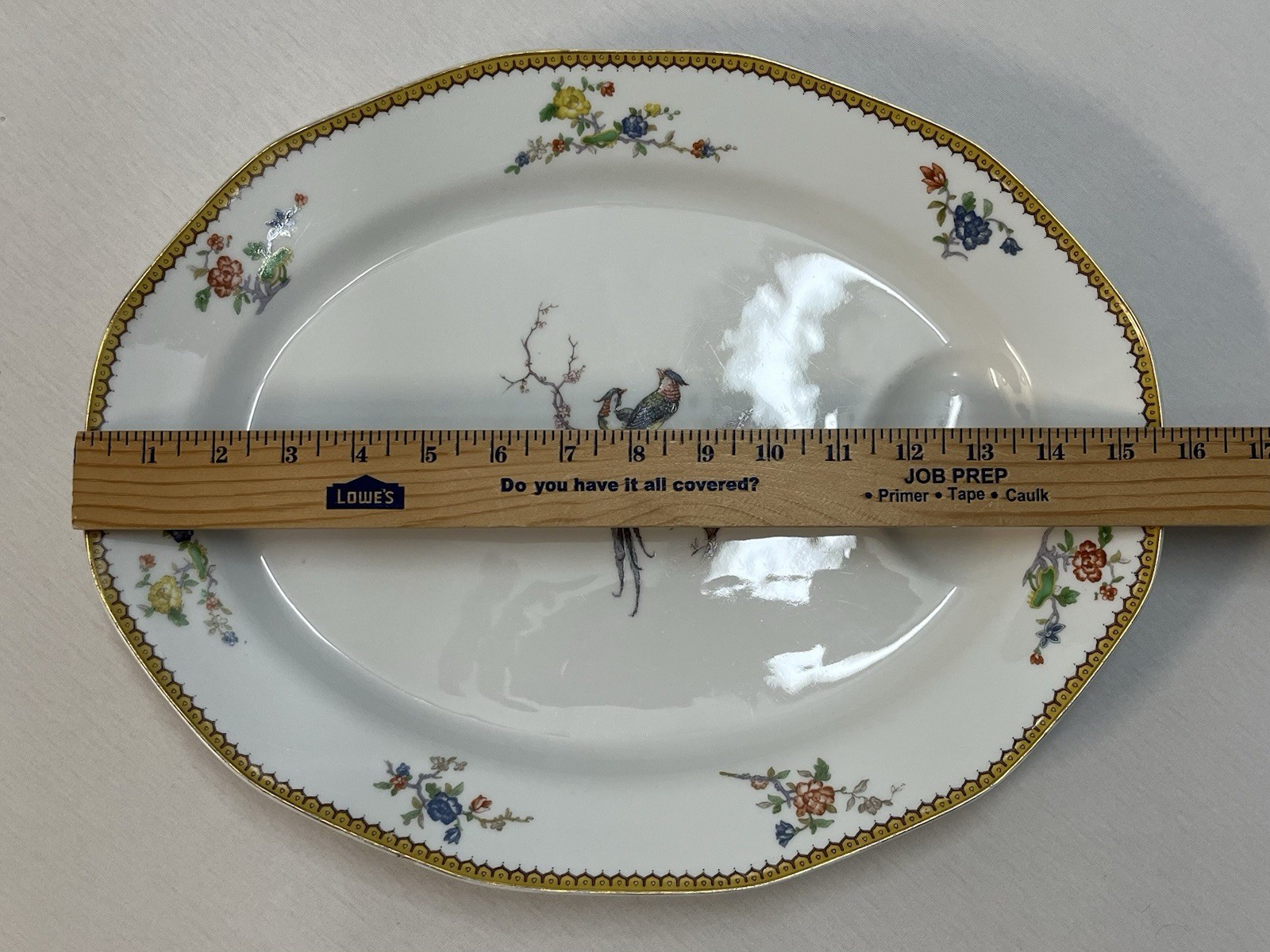 Vintage Theodore Haviland Limoges Eden Platter Oval 15.5×12 Art Deco 1920s Birds