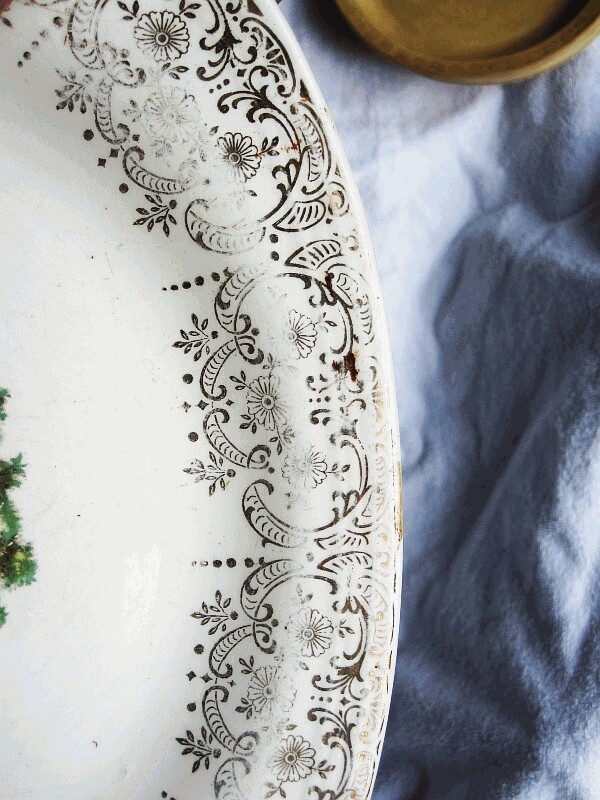 Limoges Platter 22 karat Gold Trim Triumph S284 1T Vintage Well-Used