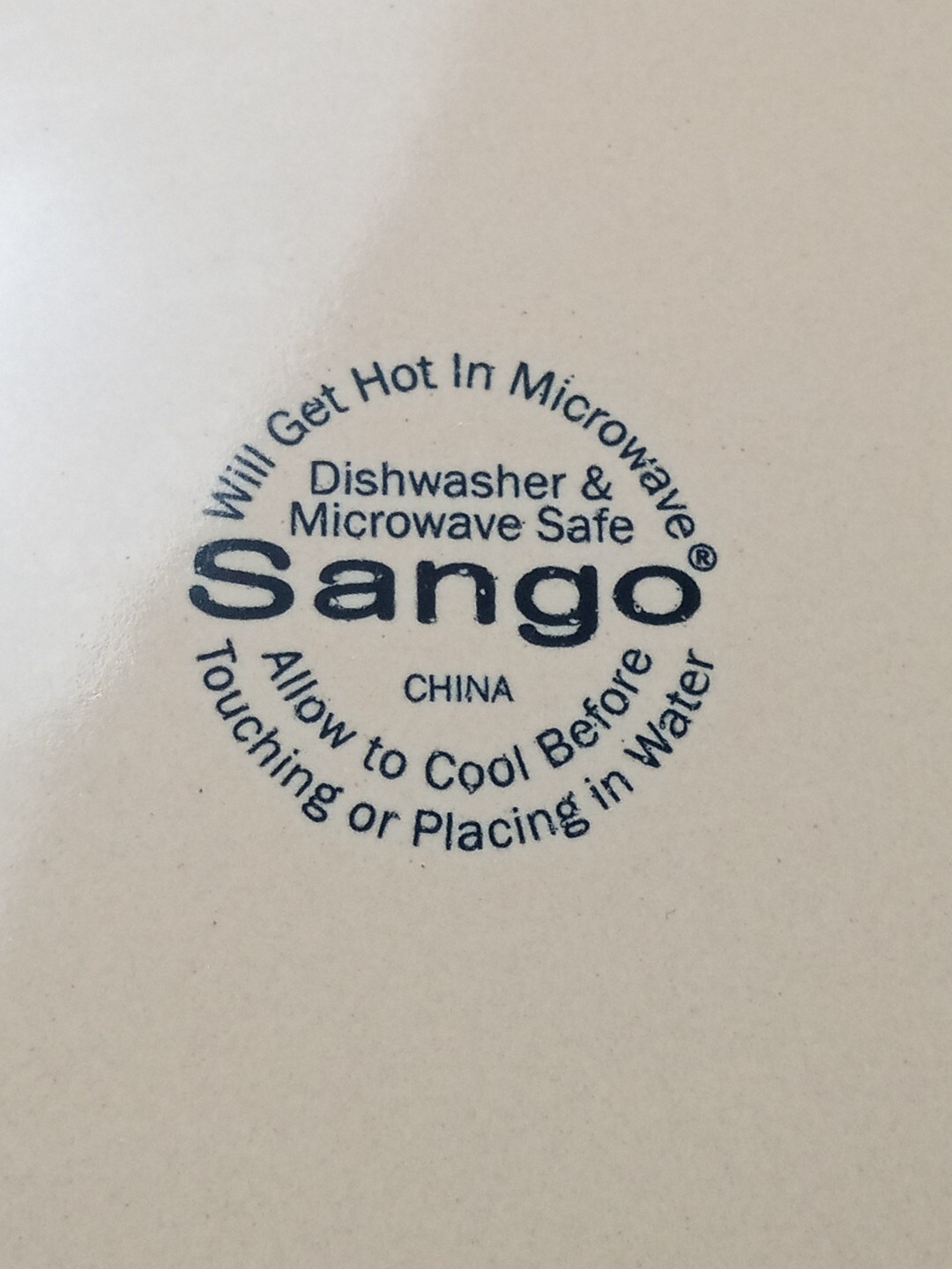 Sango China Plate 10 3/4″ Beige Dinner Plate