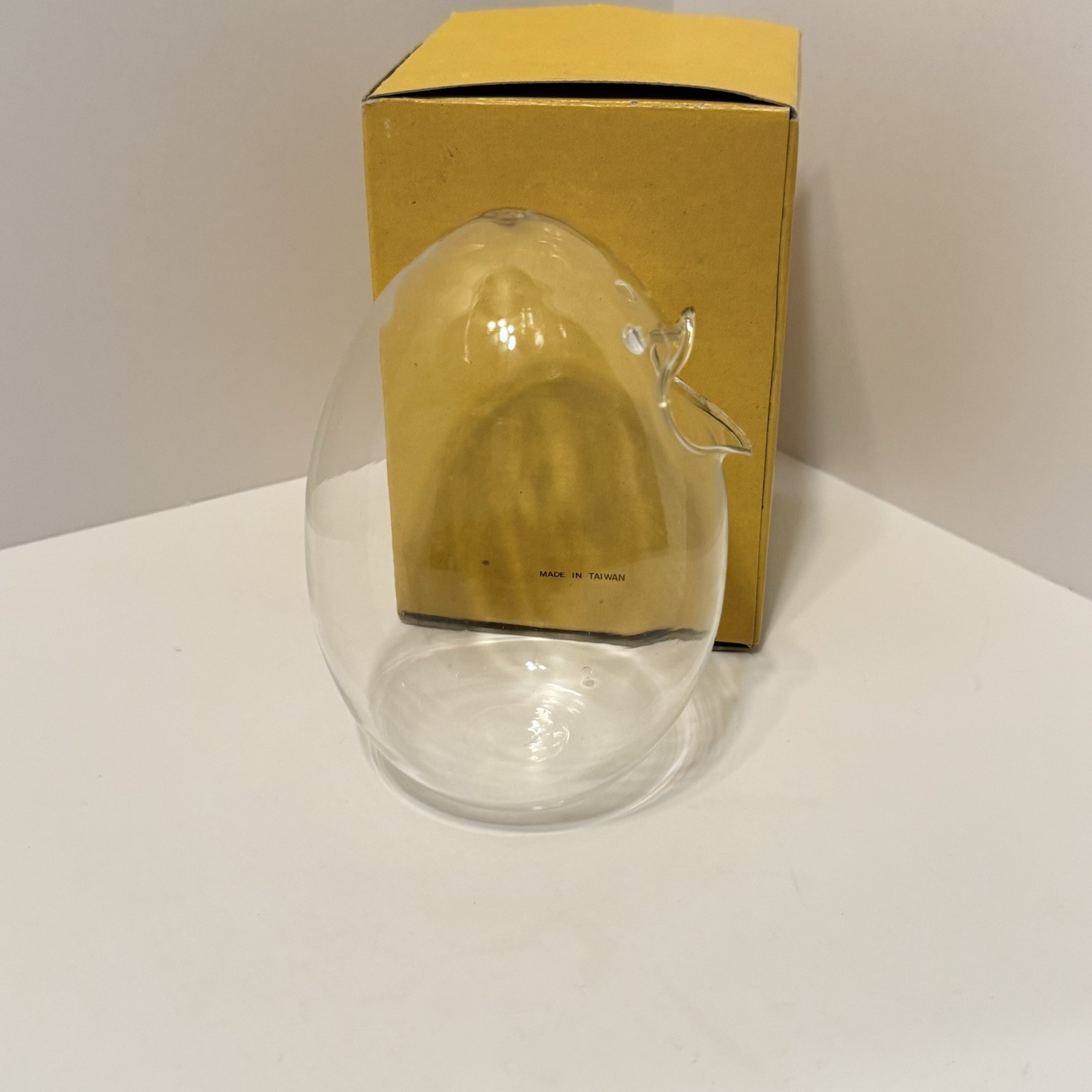 Vtg Snack Birds Hand Blown Glass Nuts Candy Snacks Dispenser MCM Original Box