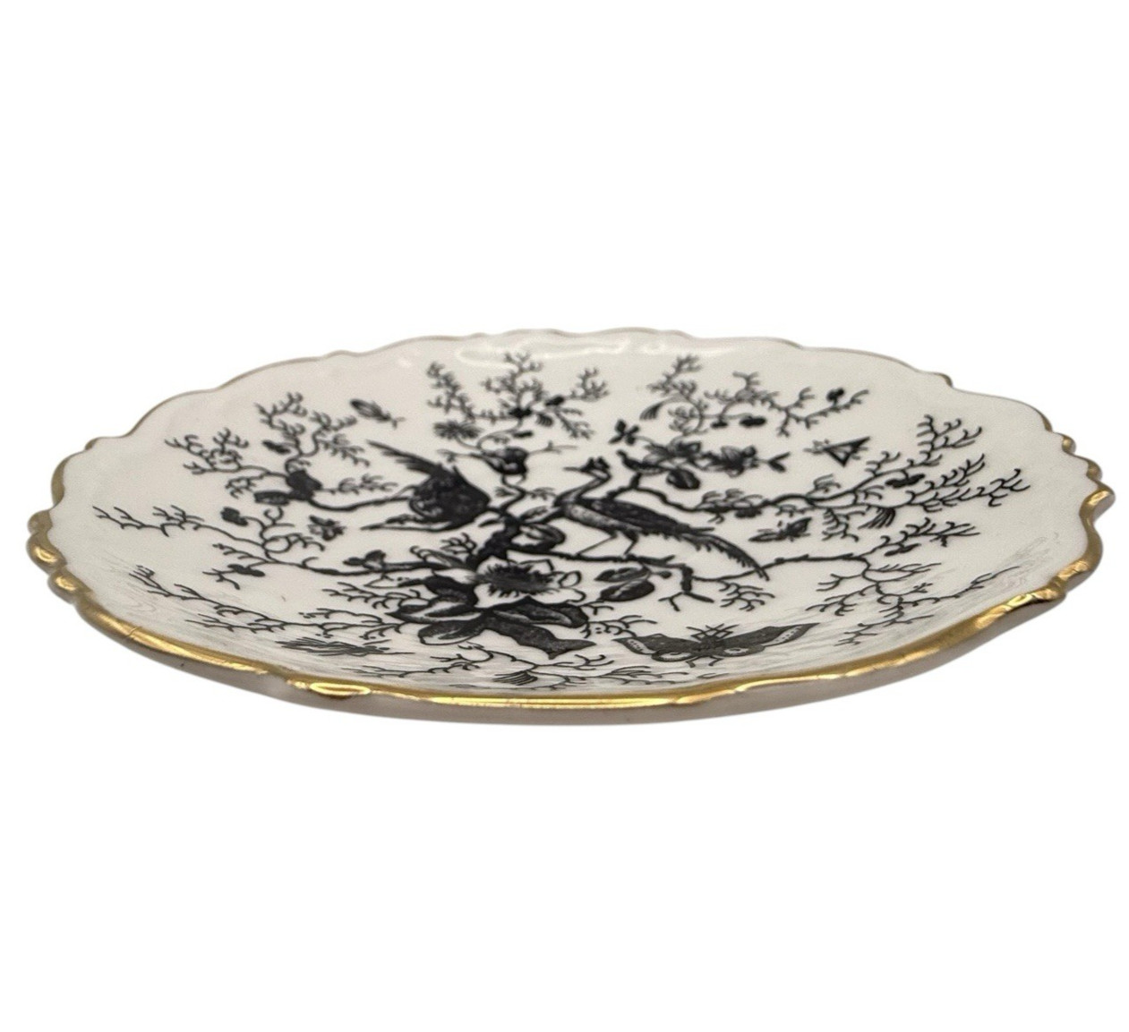 Coalport Cairo Black On White gold Rim Saucer Plate 5.5” Replacement