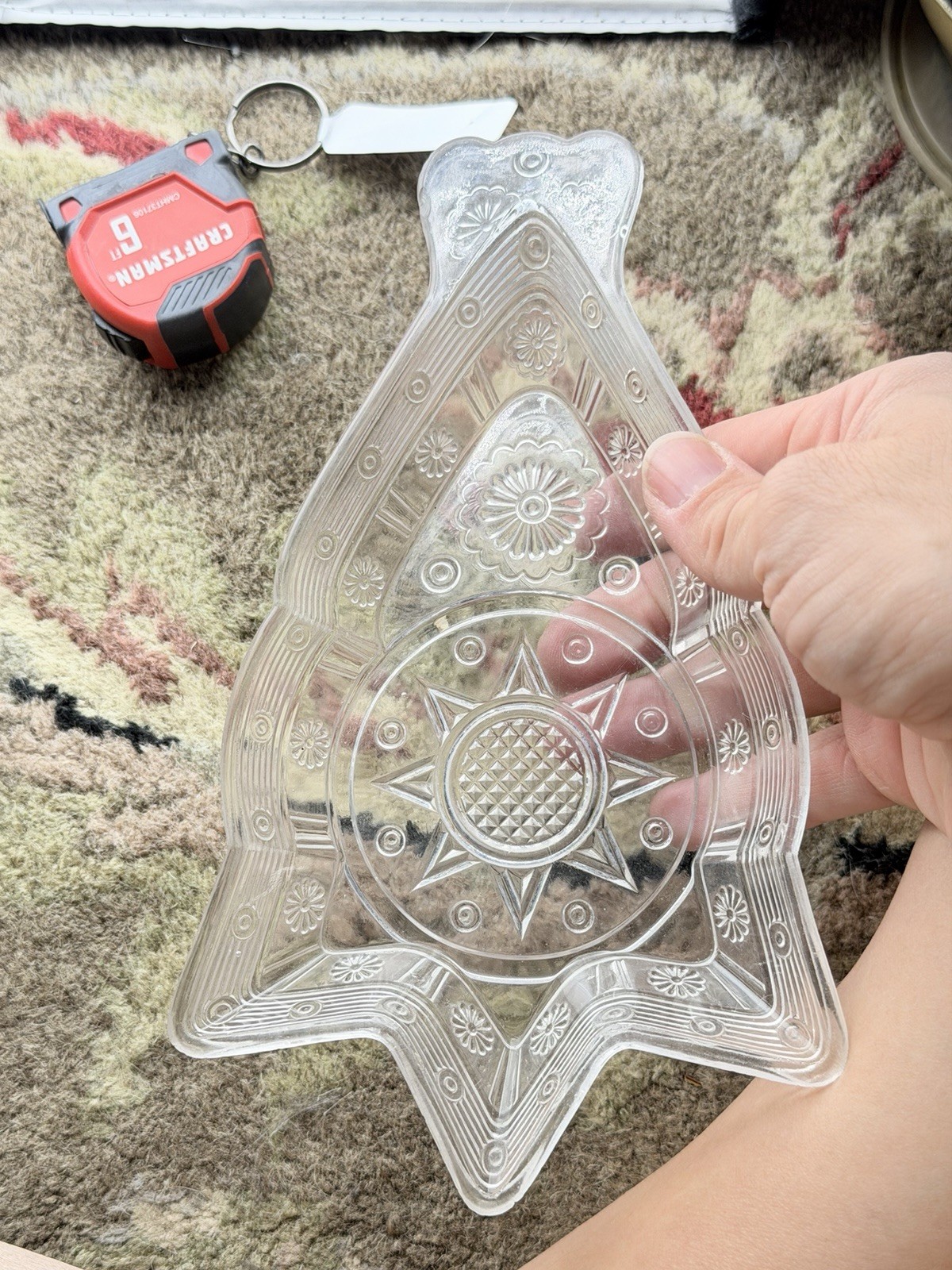 Antique Bryce Bros “Magic” Pressed Glass Dish c1880s | Gothic Starburst EAPG