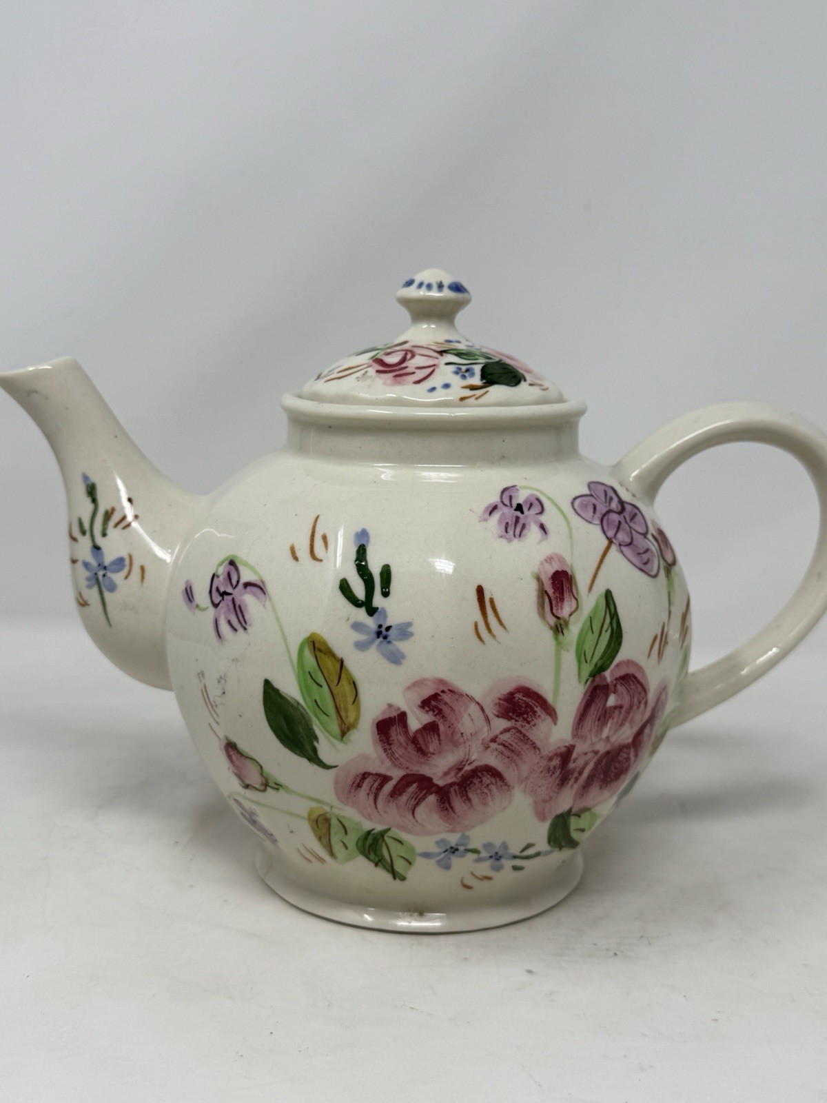 blue ridge southern pottery teapot hand painted VHTF RaRe made in usa vintage