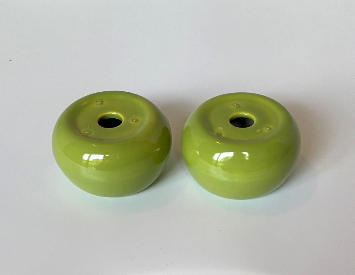 MCM Hollydale MALIBU MODERN Salt & Pepper Shakers California Pottery NO STOPPERS