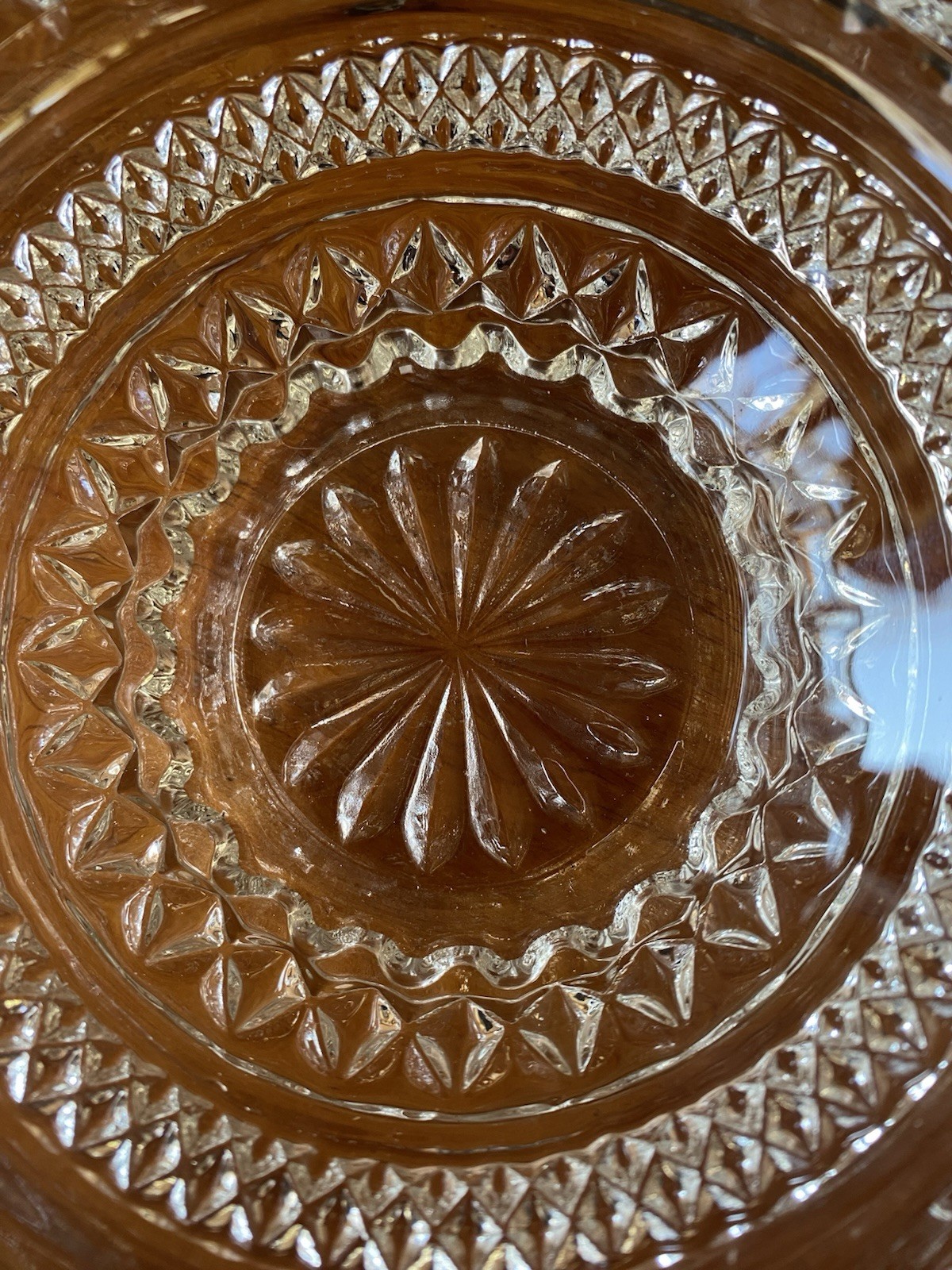 3 Anchor Hocking Wexford Bowls Dessert Berry Diamond Pattern Vintage