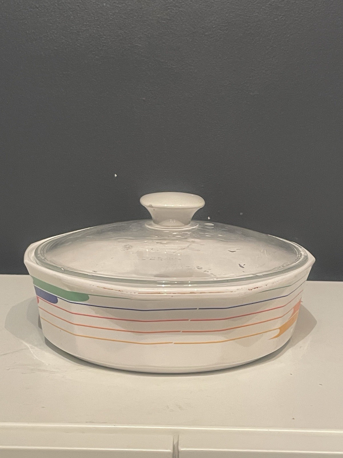 Studio Nova Fire & Ice Covered Casserole with Lid Hi Fi Vtg/Retro 70’s/80’s