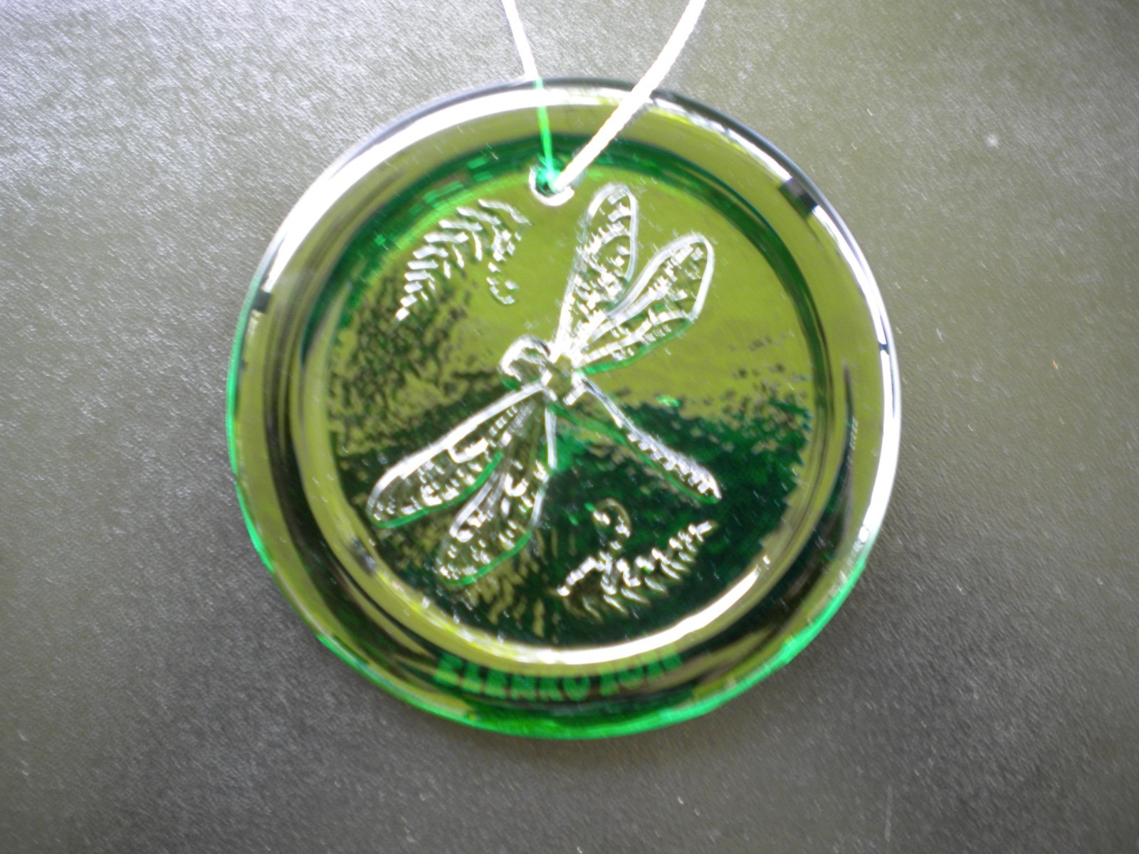 Blenko Glass Suncatcher – Dragonfly – Clover