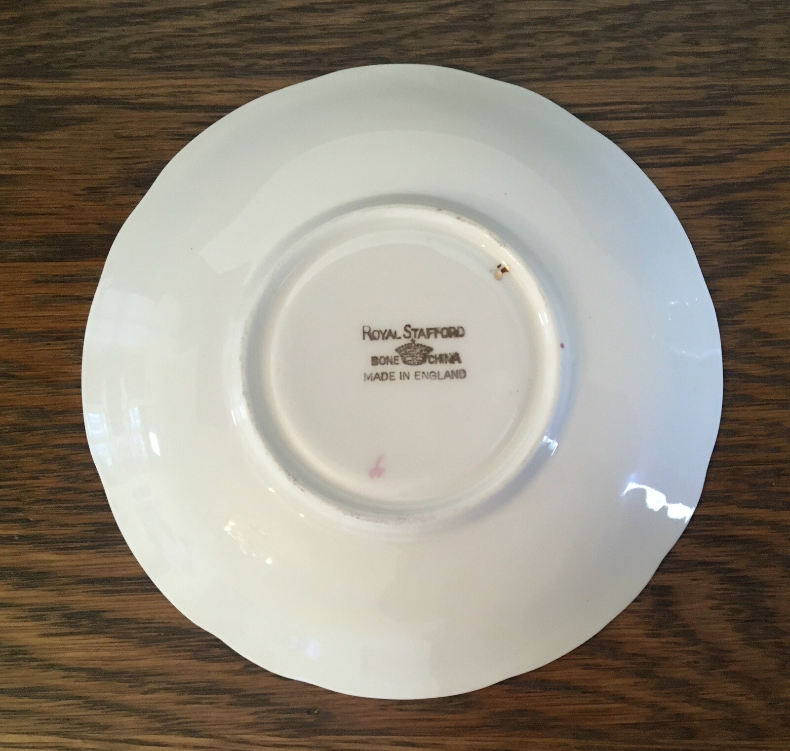Royal Stafford Roses Pale Blue Teacup Saucer Bone China Gold Trim England 1940s