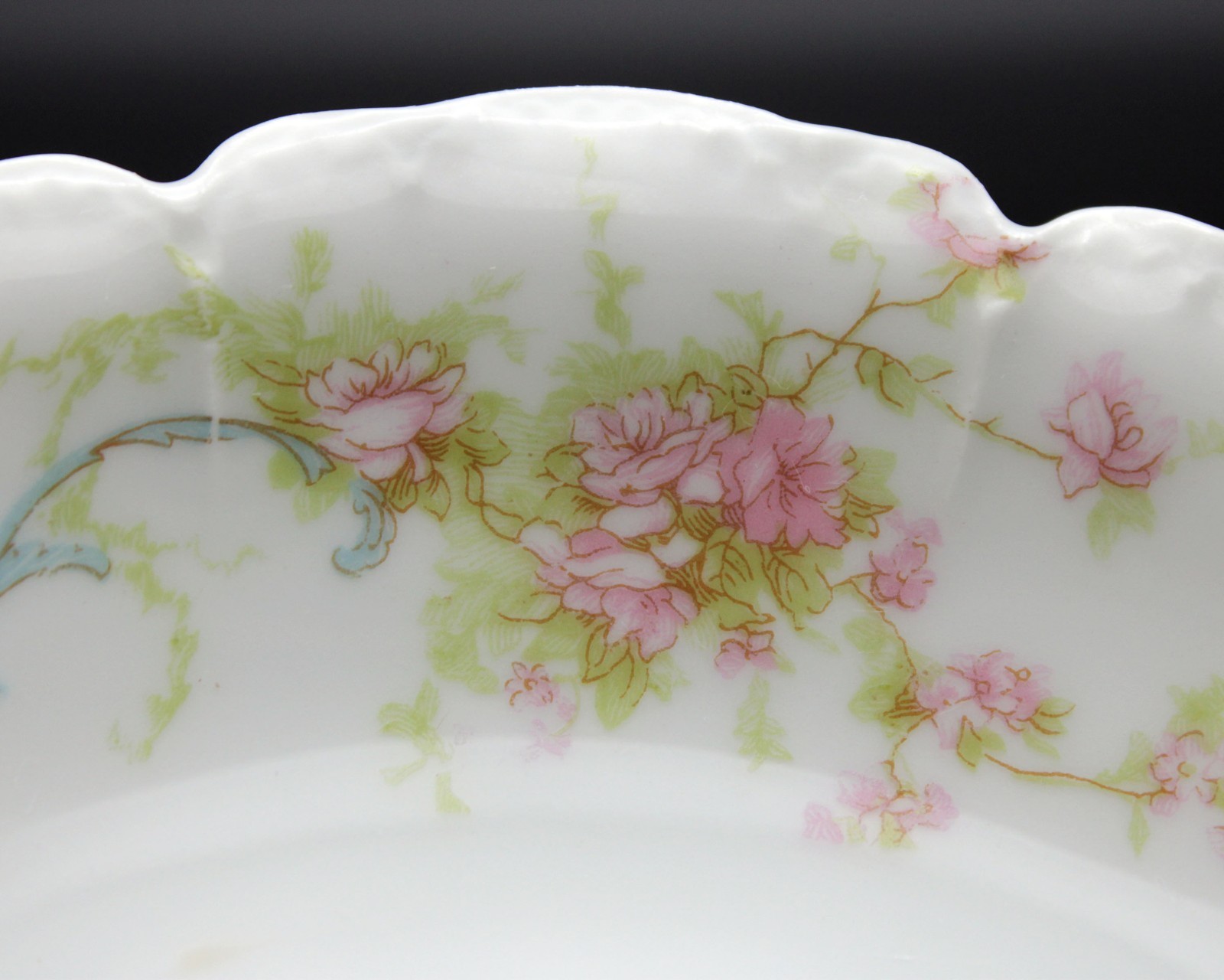 Haviland Limoges Princess Crescent Bone Dishes Set 4pc, Antique Schleiger 57B 6″