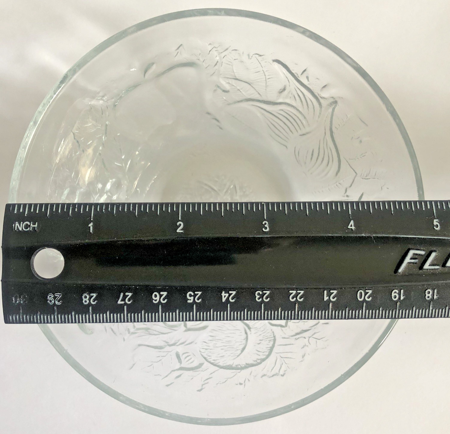 Vtg KIG Indonesia Fruit Garden Bowl 5″ Clear Glass 12 Available Sold Separately