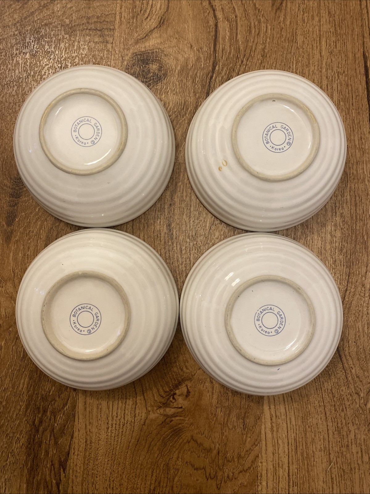 Jepcor International Botanical Garden Set O 4 Dessert/Berry Bowls Made In Korea